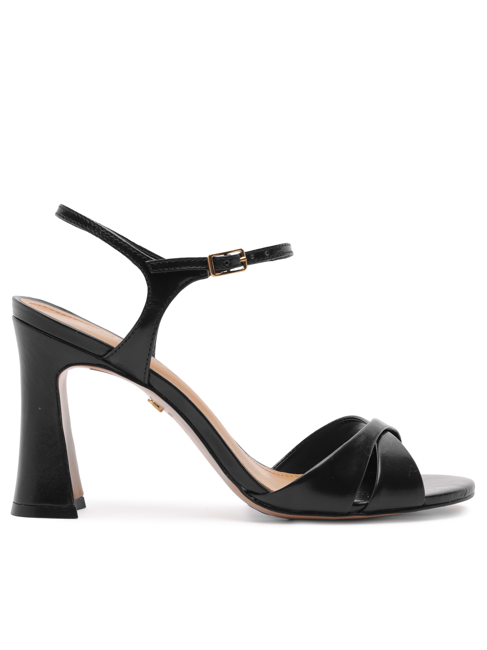 Sándalia Feminina Tourino Leather Preto Arezzo