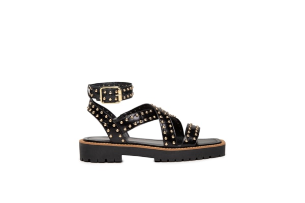 Sandália Feminina Tratorada - Preto