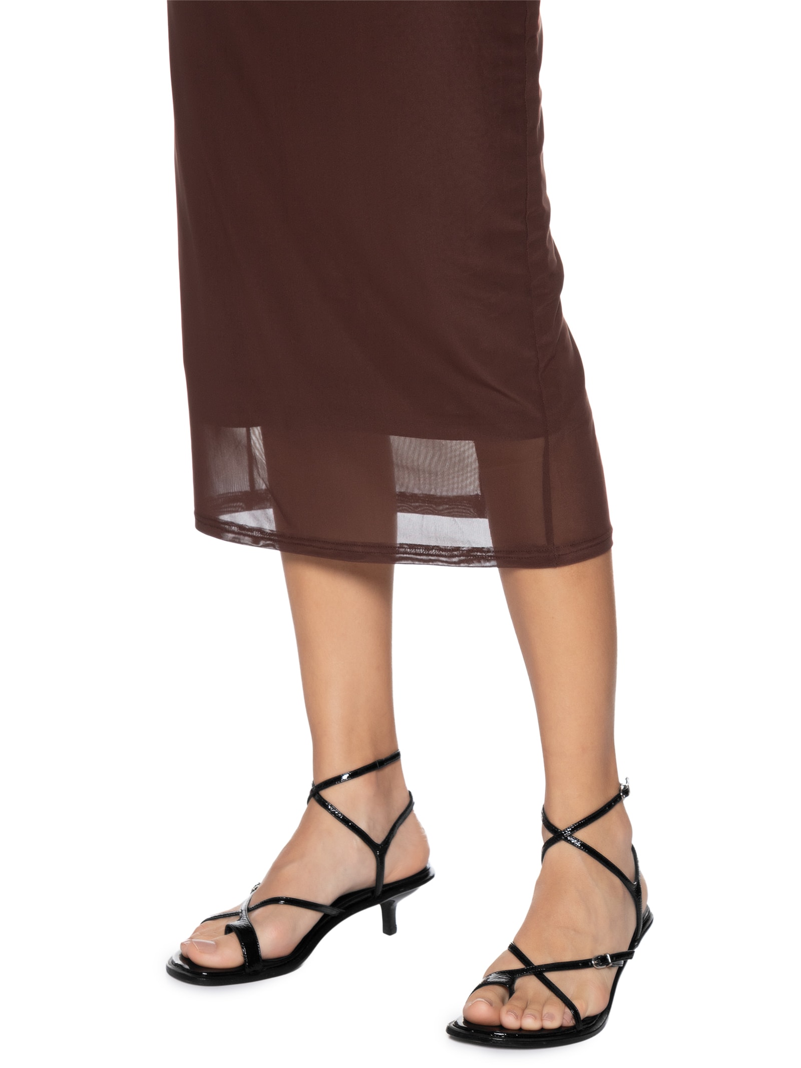 Sandália Feminina Verniz Show Couro Preto Luiza Barcelos