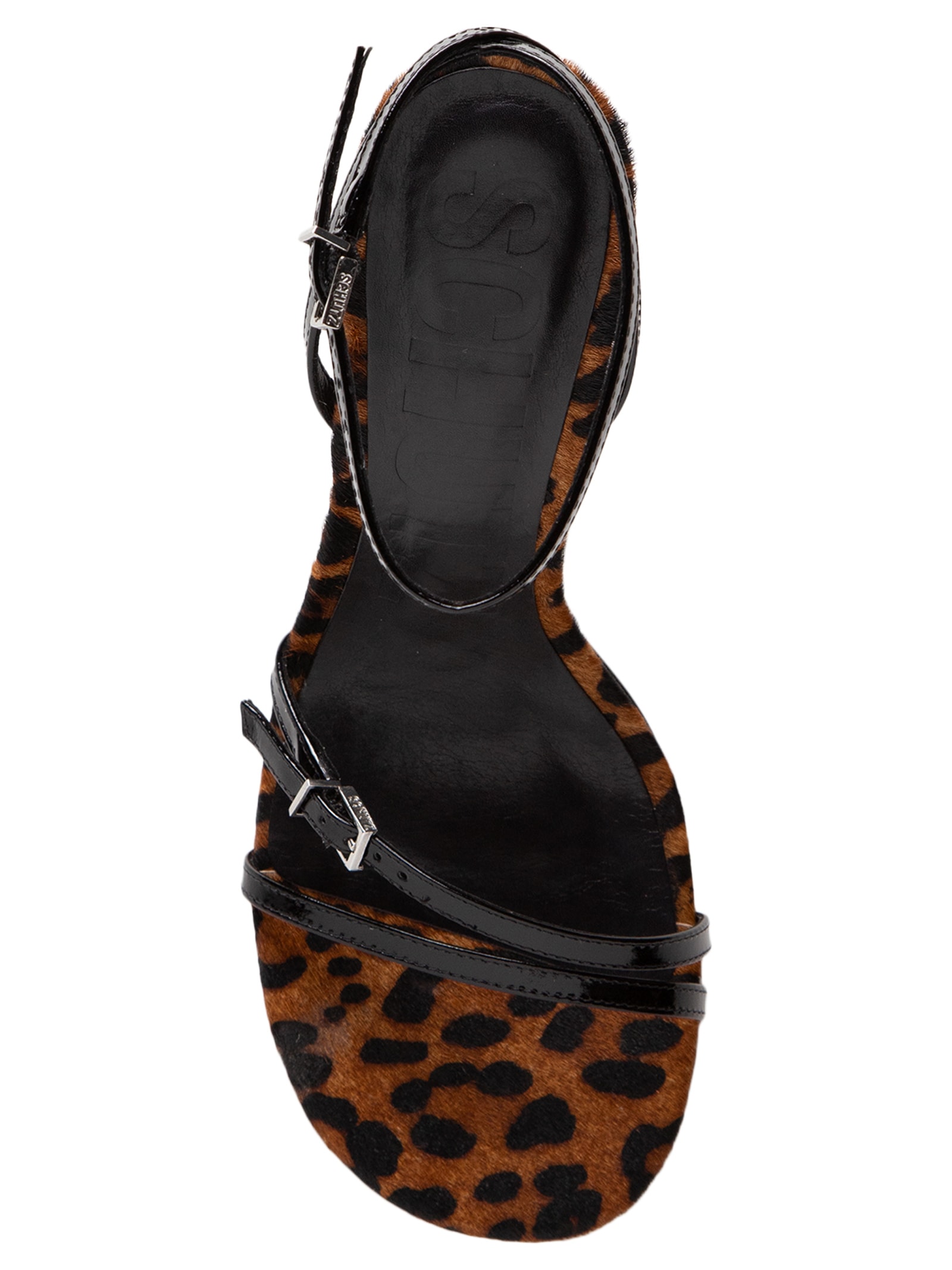 Sandália Feminina Verniz Soft Animal Print Schutz