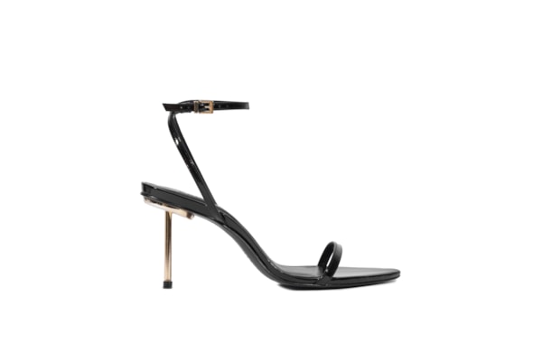 Sandália Feminina Verniz Soft - Preto