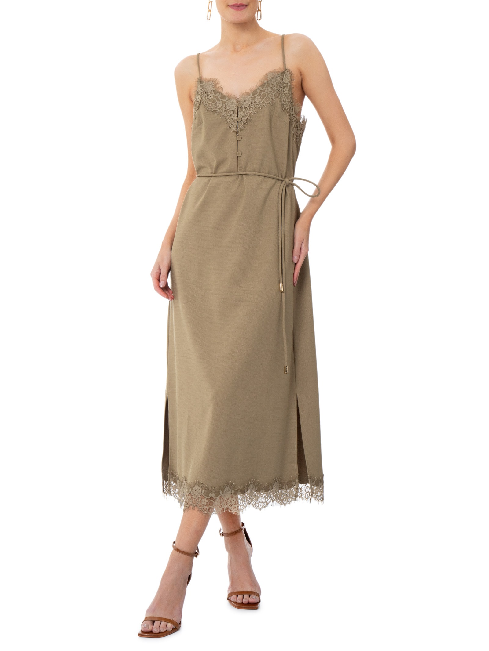 Sandália Feminino Salto Alto – Marrom Schutz