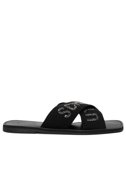 Sandália Flat Cross – Preto