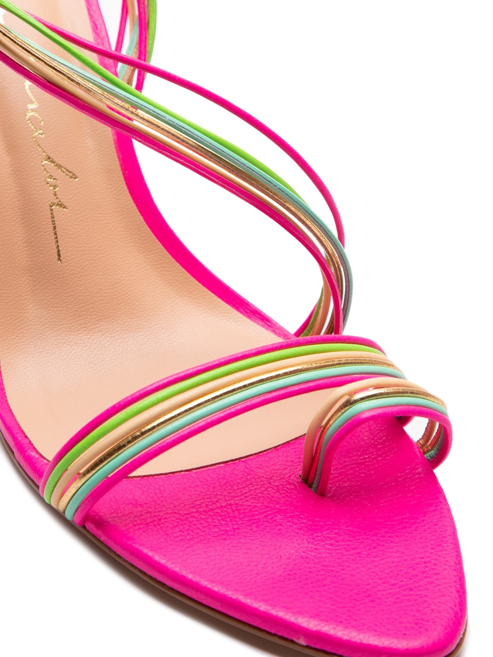 Sandália Grease Orquidea Grease Lagoon Metalcolor Rosa Luiza Barcelos