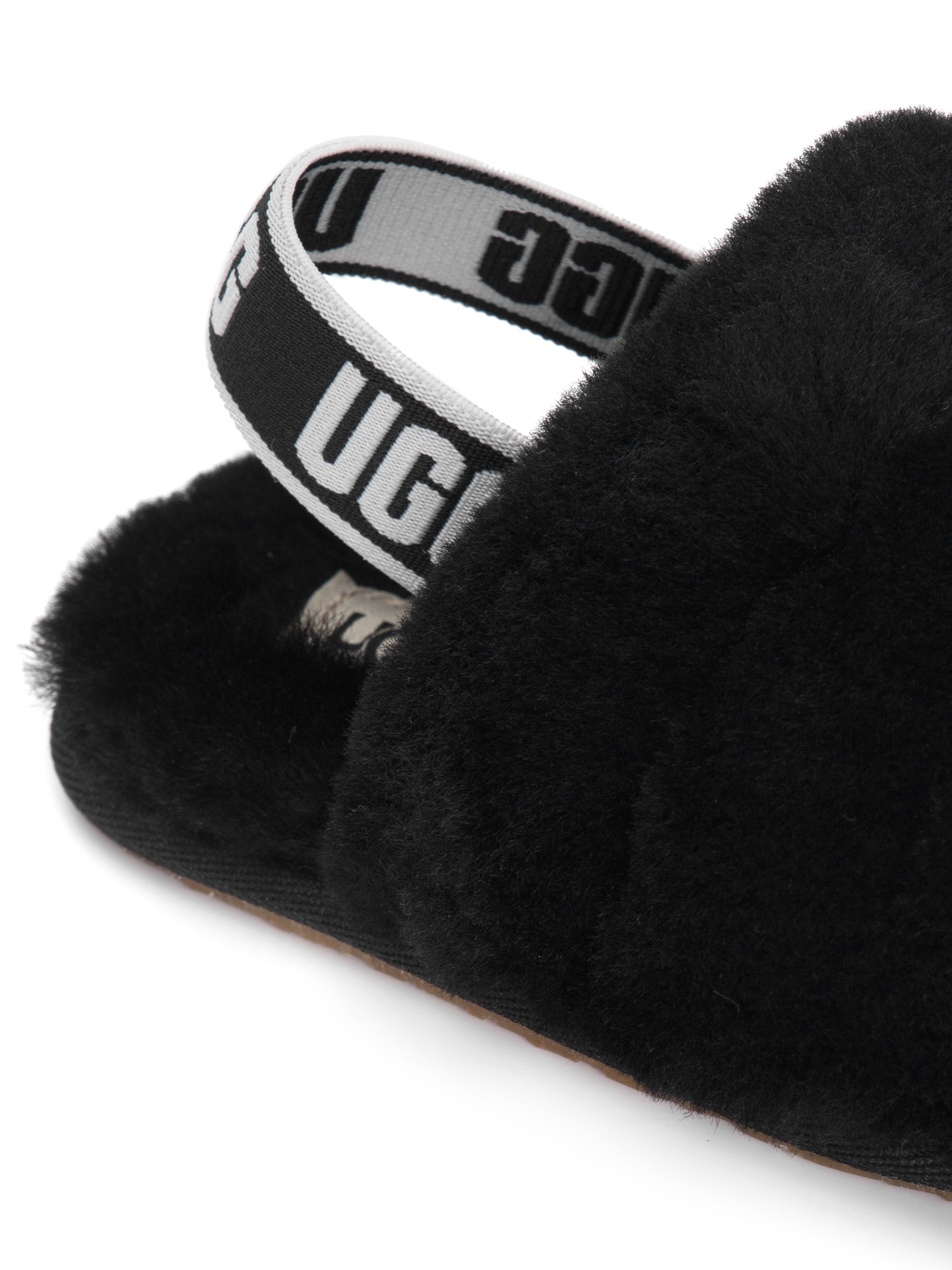 Sandália Infantil Fluff Yeah Slide Preto Ugg
