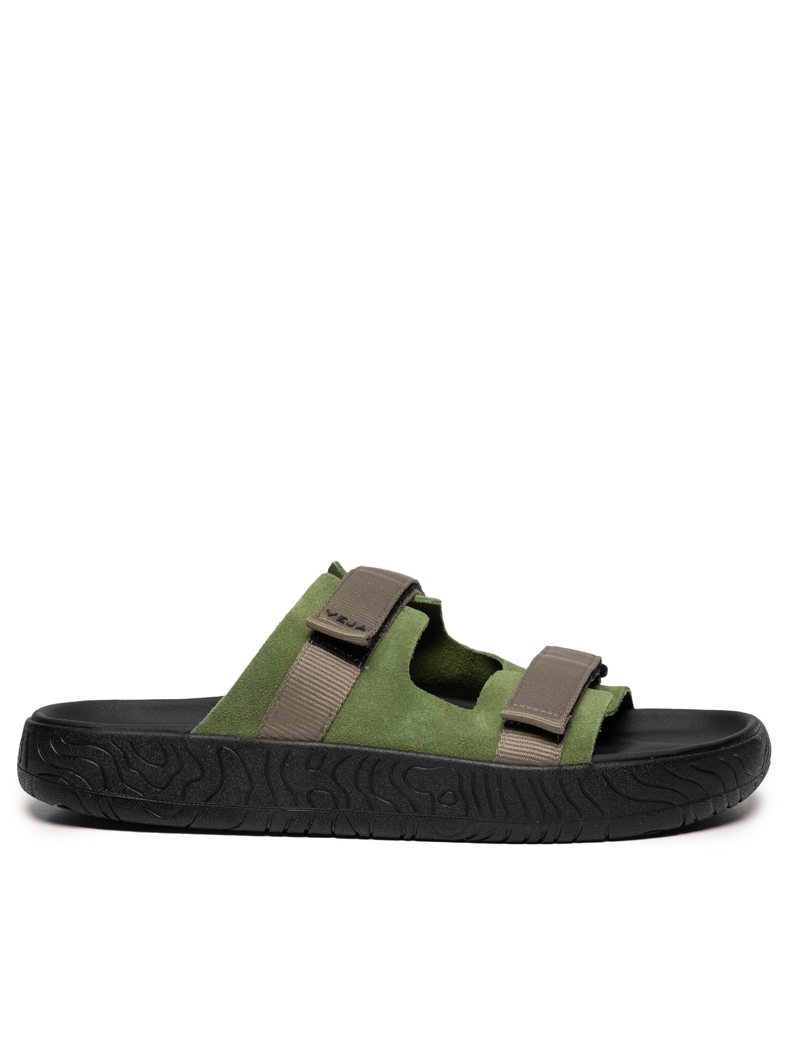 Sandália Masculina Arpoador Suede Verde Veja