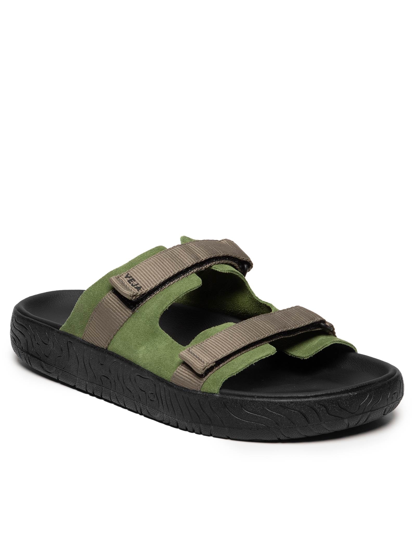 Sandália Masculina Arpoador Suede Verde Veja