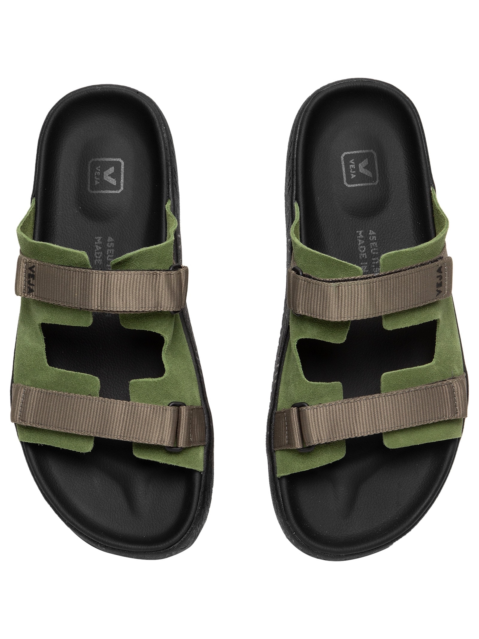 Sandália Masculina Arpoador Suede Verde Veja