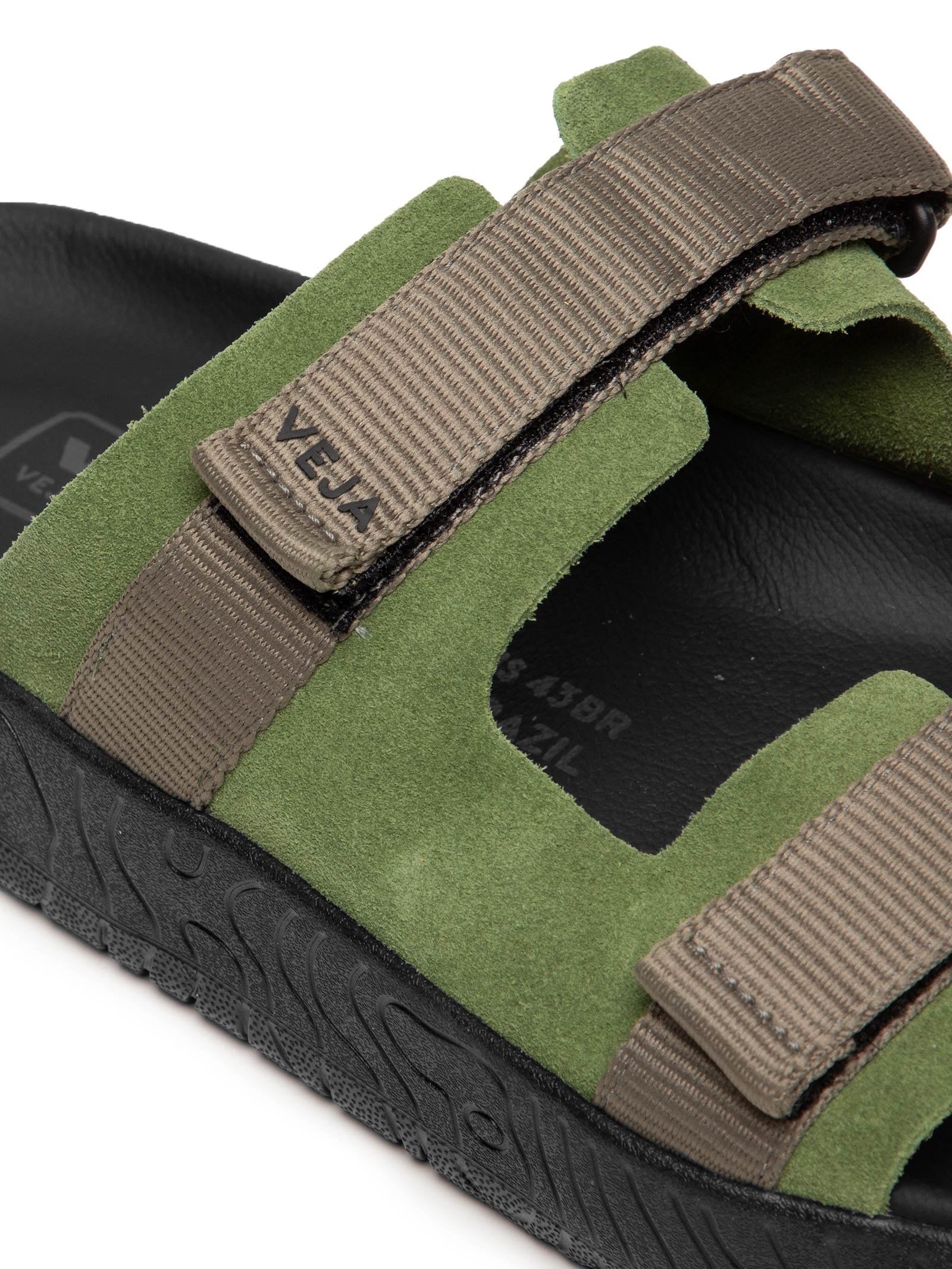 Sandália Masculina Arpoador Suede Verde Veja