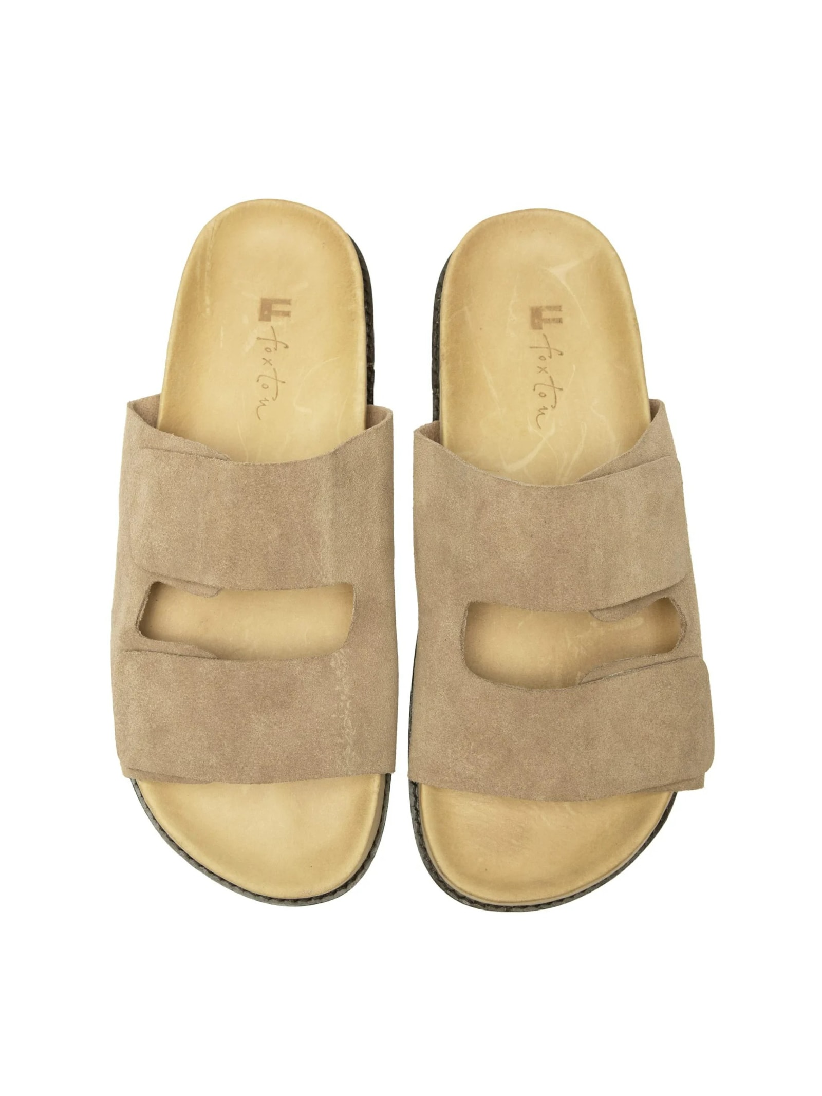 Sandália Masculina Camurça Alanya Bege Foxton