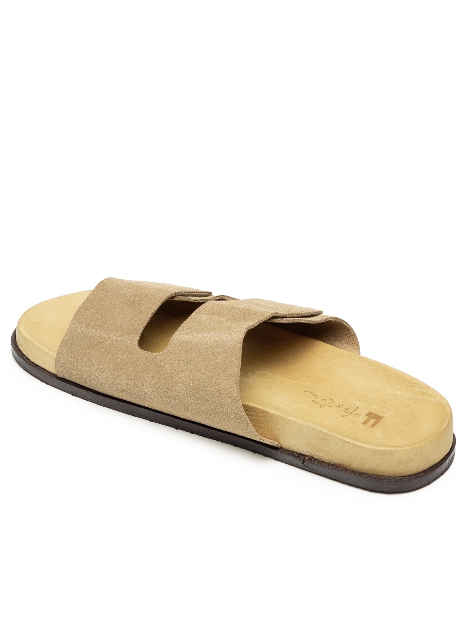 Sandália Masculina Camurça Alanya Bege Foxton