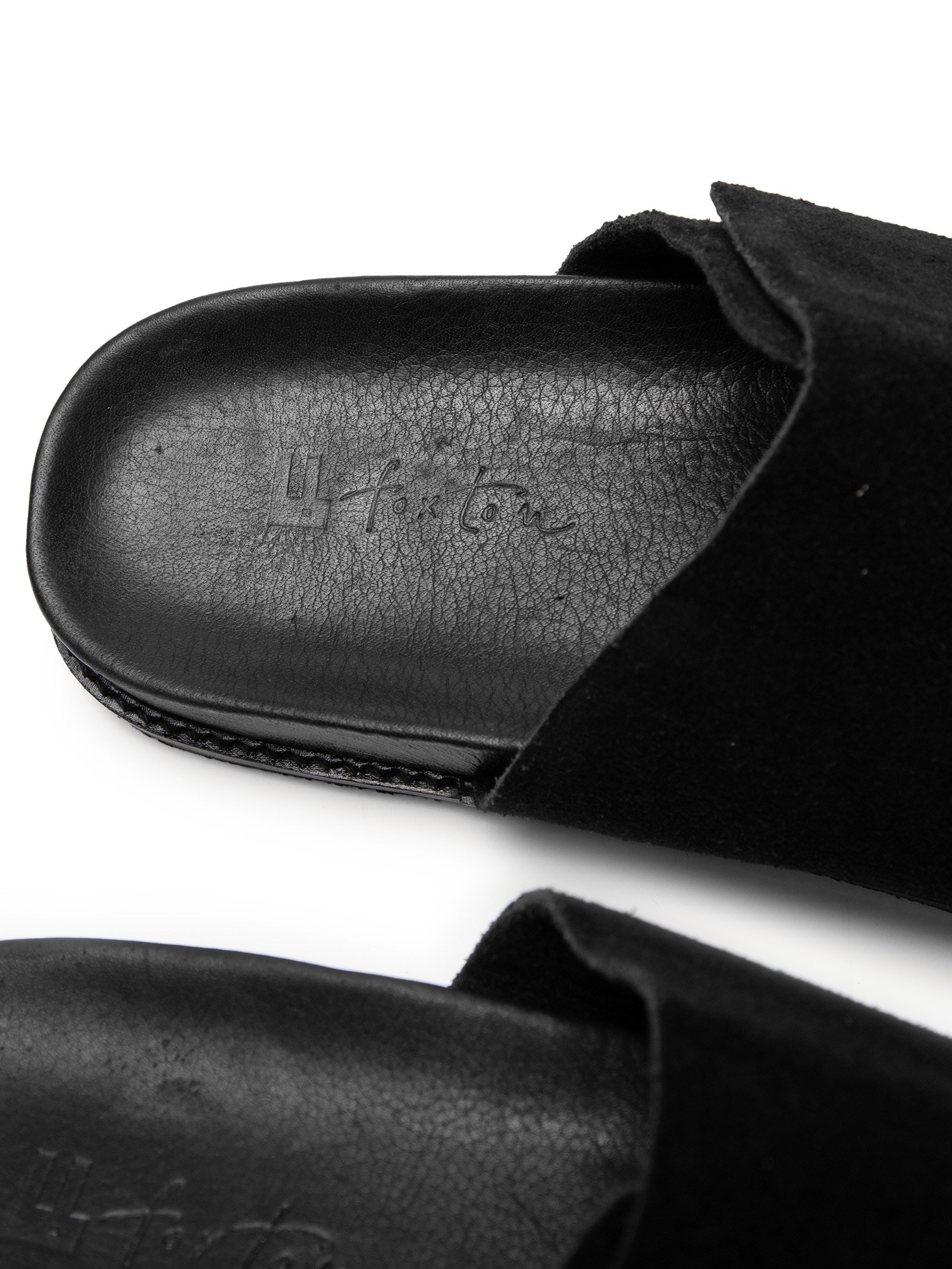 Sandália Masculina Camurça Alanya Preto Foxton