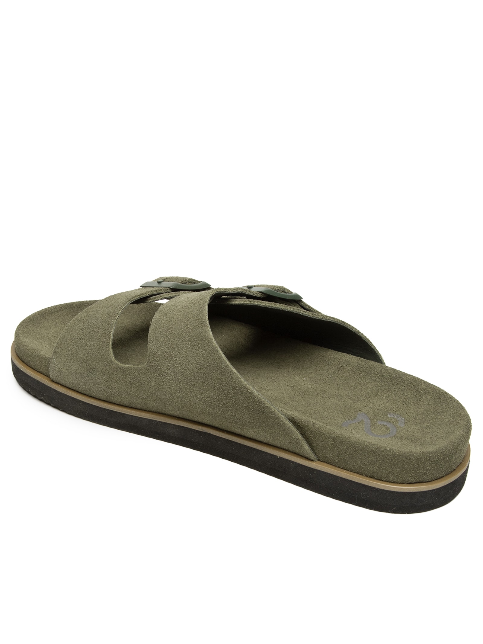 Sandália Masculina Com Fivelas Em Camurça Verde '2 Essential