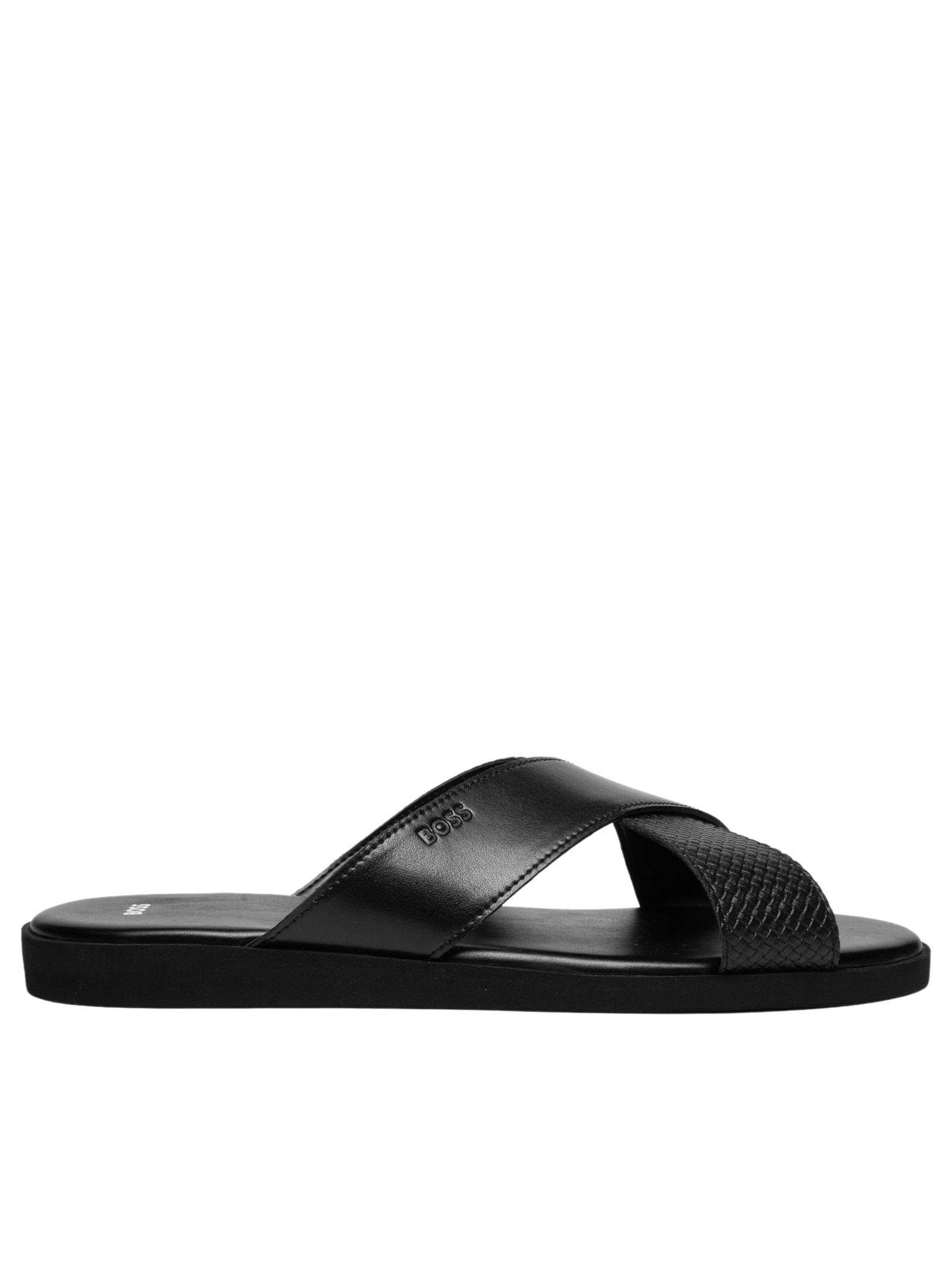 Sandália Masculina Darrel Slid Crpuw Preto Boss