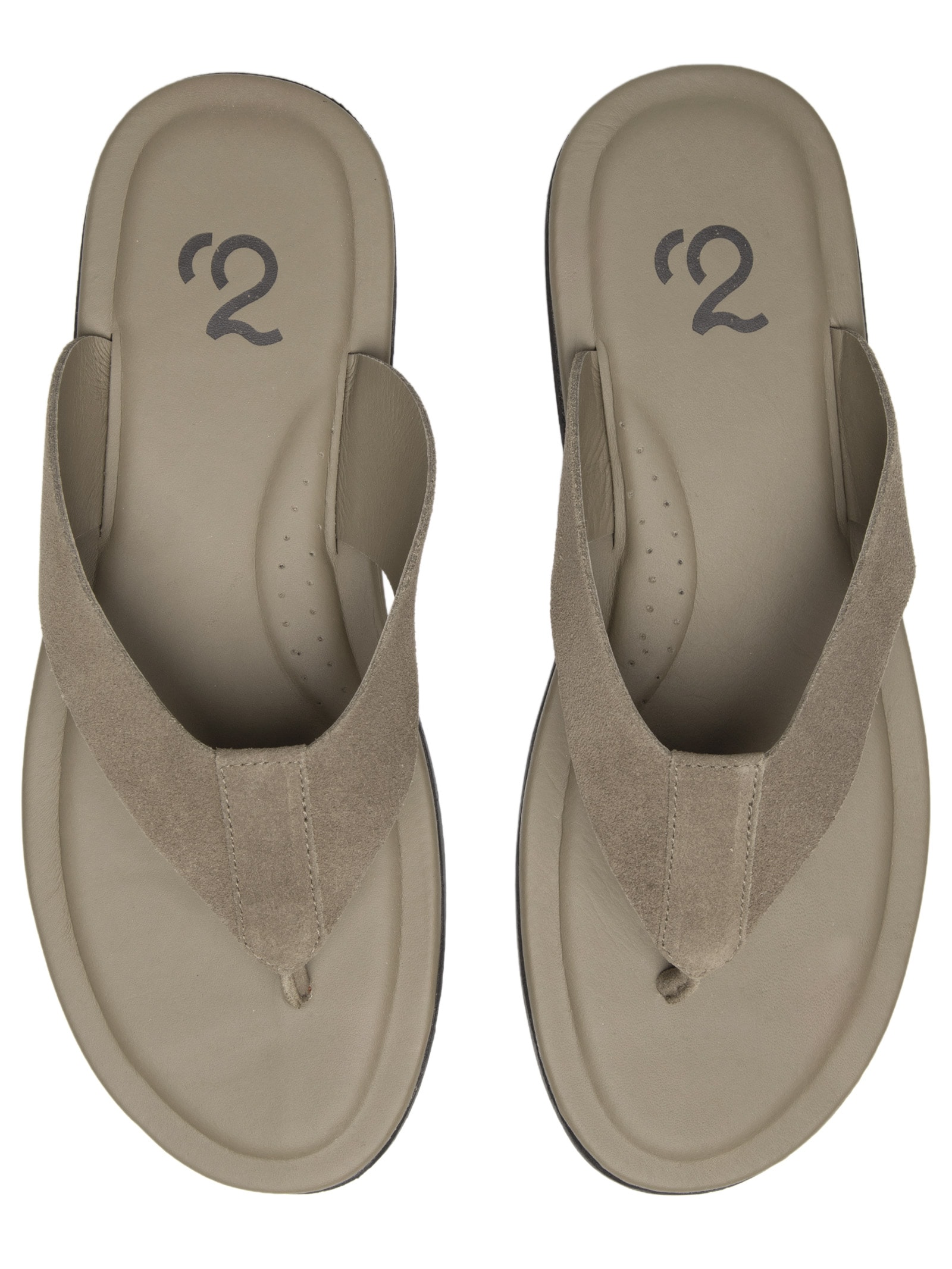 Sandália Masculina De Dedo Em Camurça Bege '2 Essential