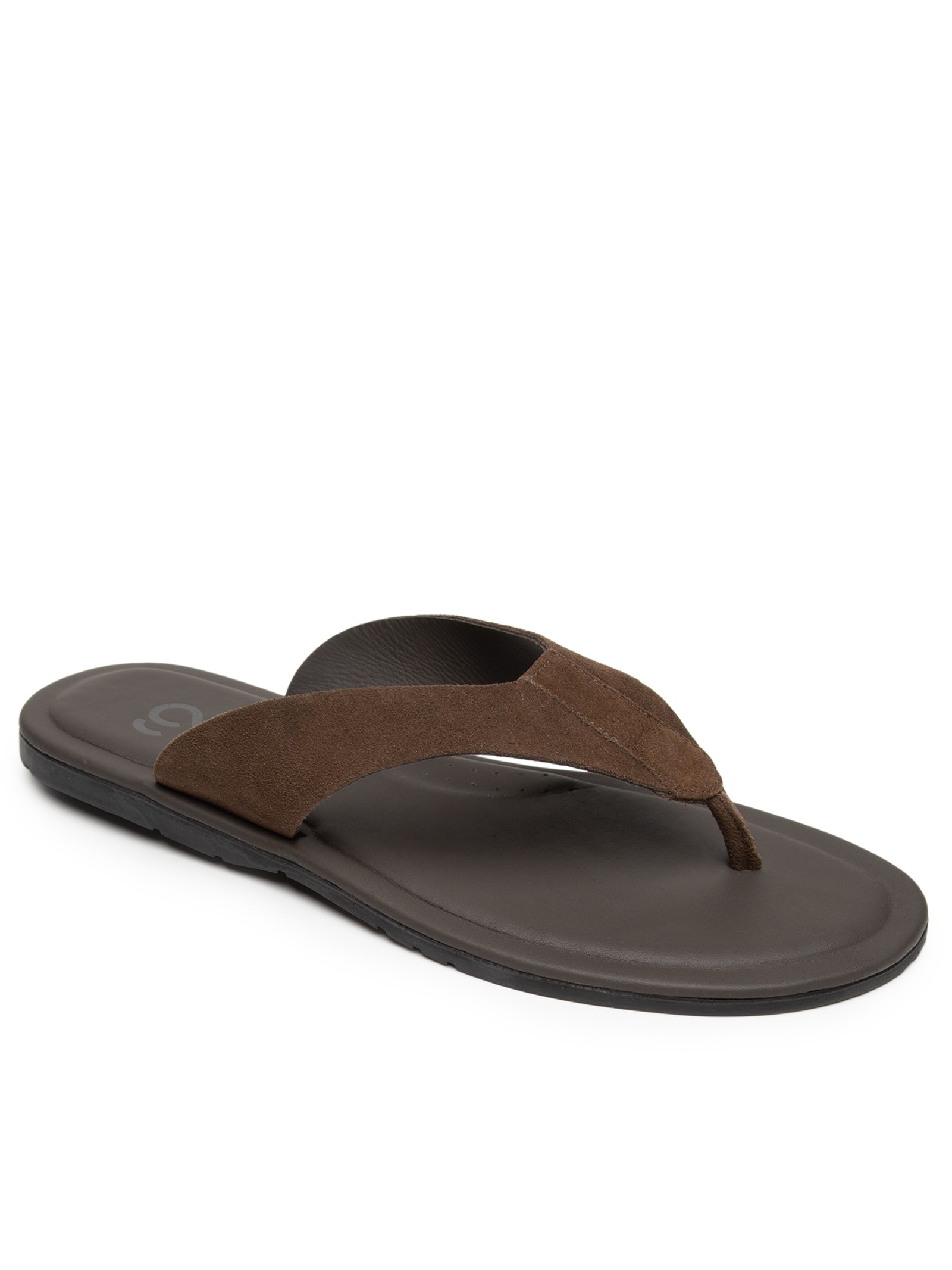 Sandália Masculina De Dedo Em Camurça Marrom '2 Essential