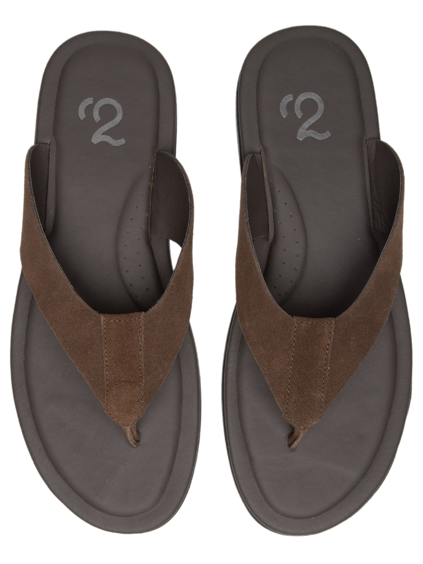 Sandália Masculina De Dedo Em Camurça Marrom '2 Essential