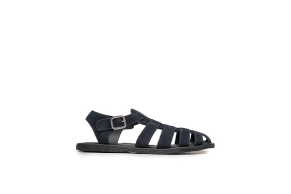 Sandália Masculina Fishrman Em Camurça - Azul