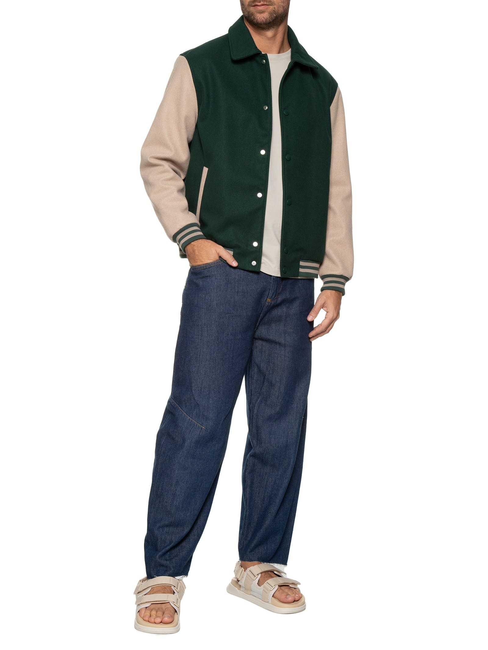 Sandália Masculina Papete Nx Ad Bege Rider