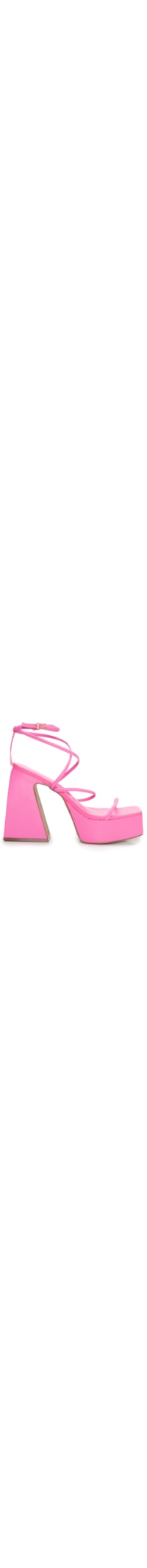 Sandália Plataforma Couro Nobre Soft New Pink - Rosa