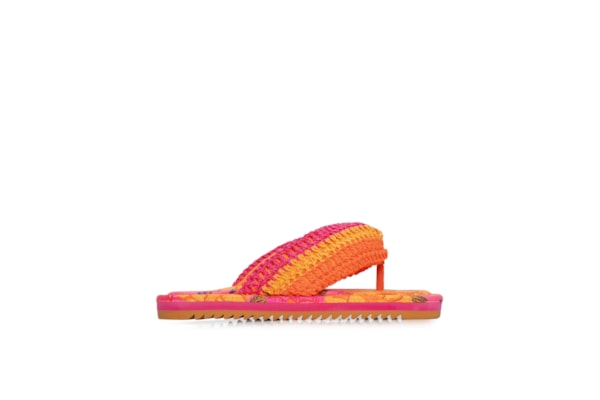 Sandália Puff Flatform - Laranja