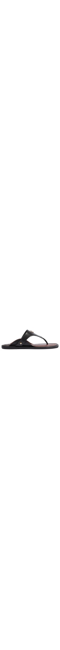 Sandália Rasteira Feminina Flat Shield - Preto
