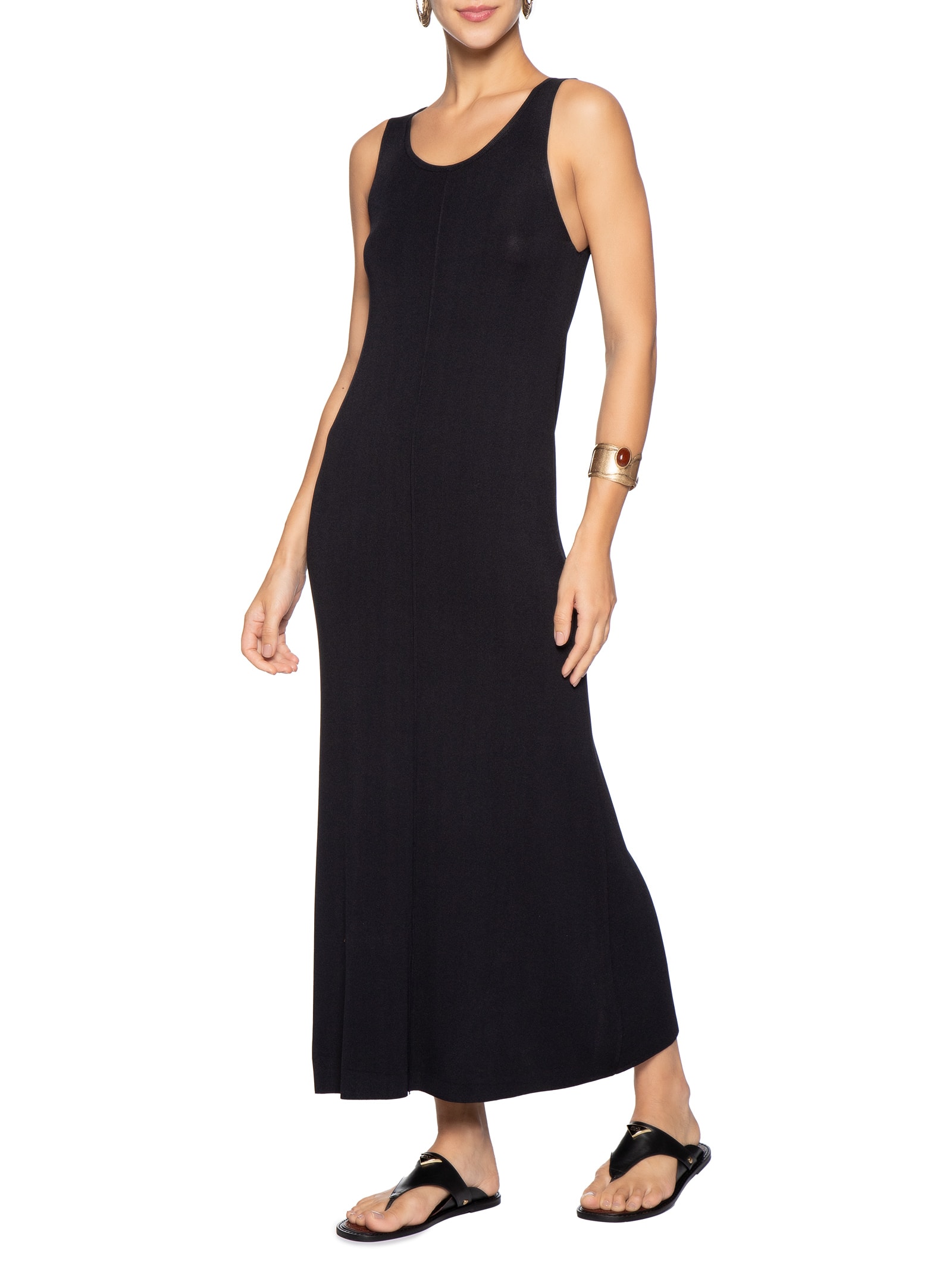 Sandália Rasteira Feminina Flat Shield Preto Schutz