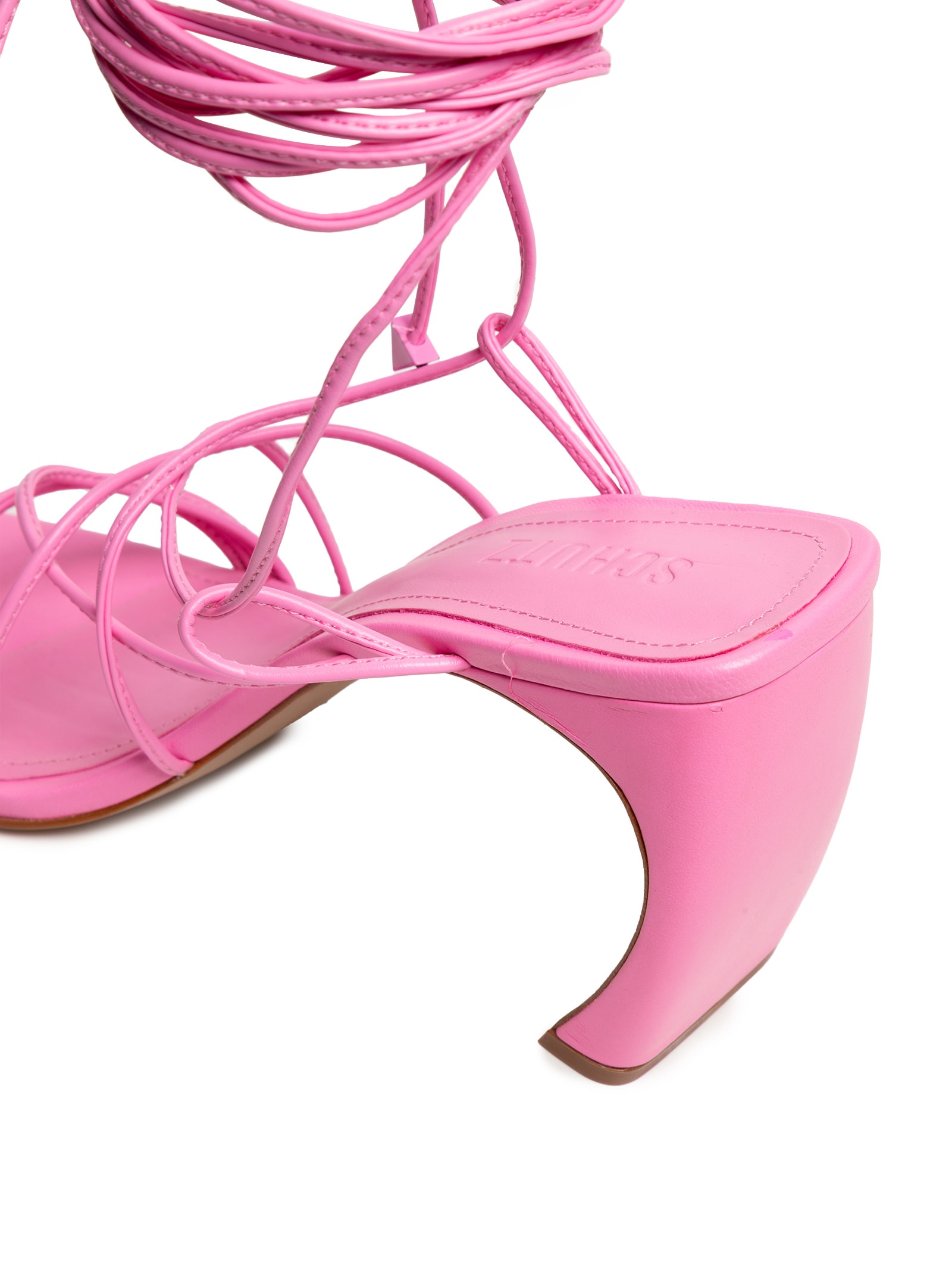 Sandália Tiras Rosa Schutz