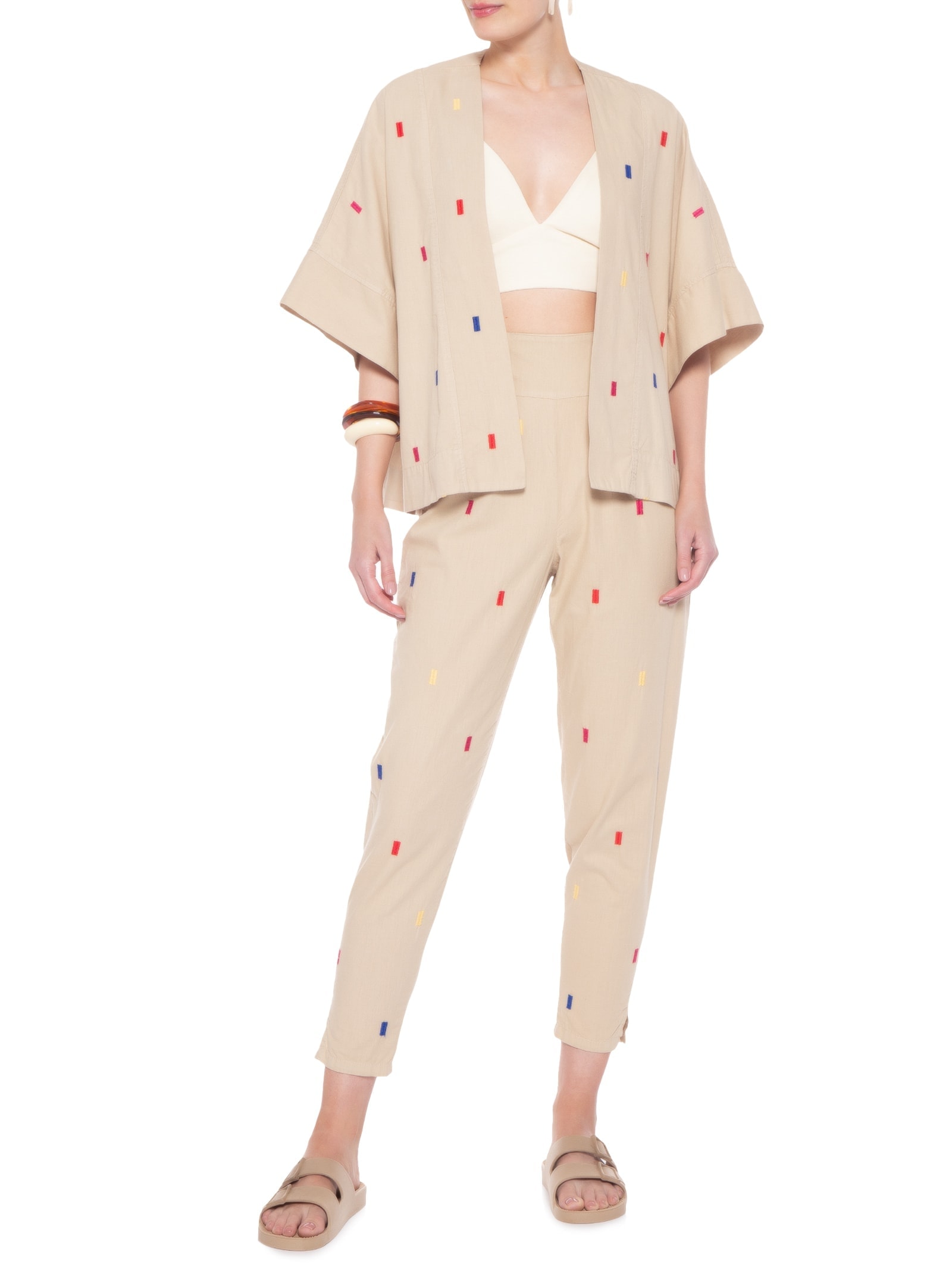 Sandália Unissex Areia Bege Linus