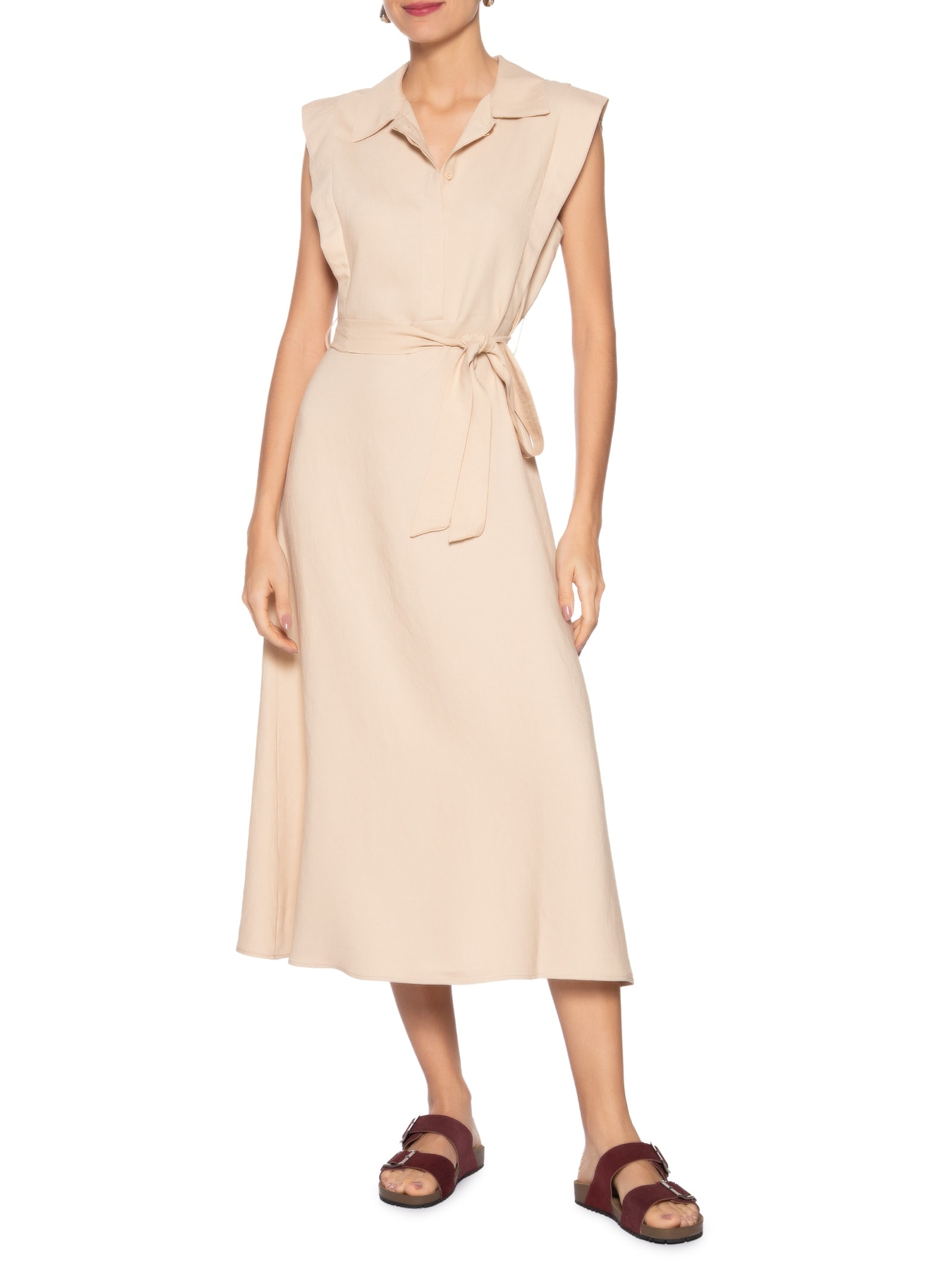 Sandália Unissex Básica Em Couro Vinho Basiq