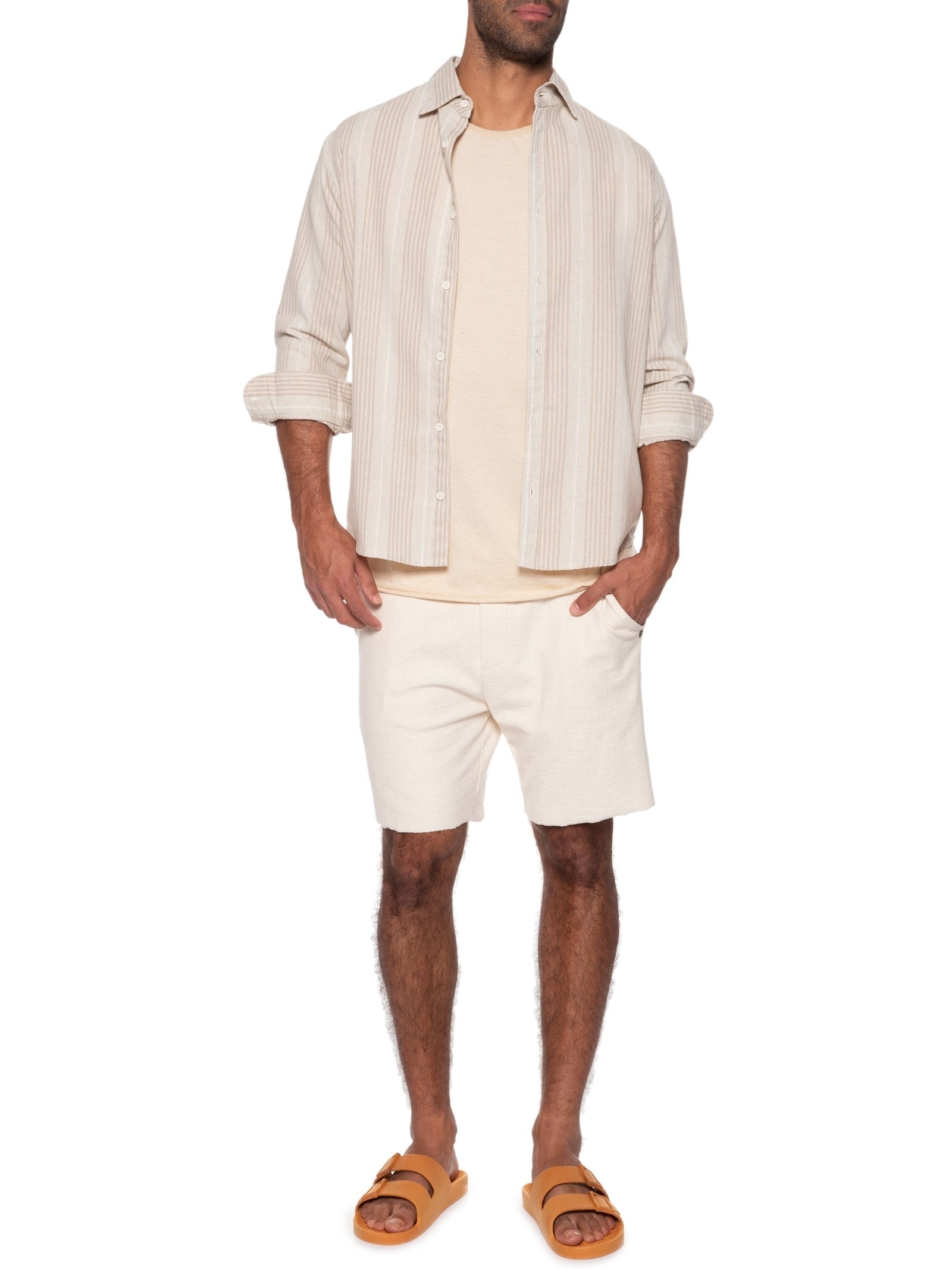 Sandália Unissex Caramelo Laranja Linus