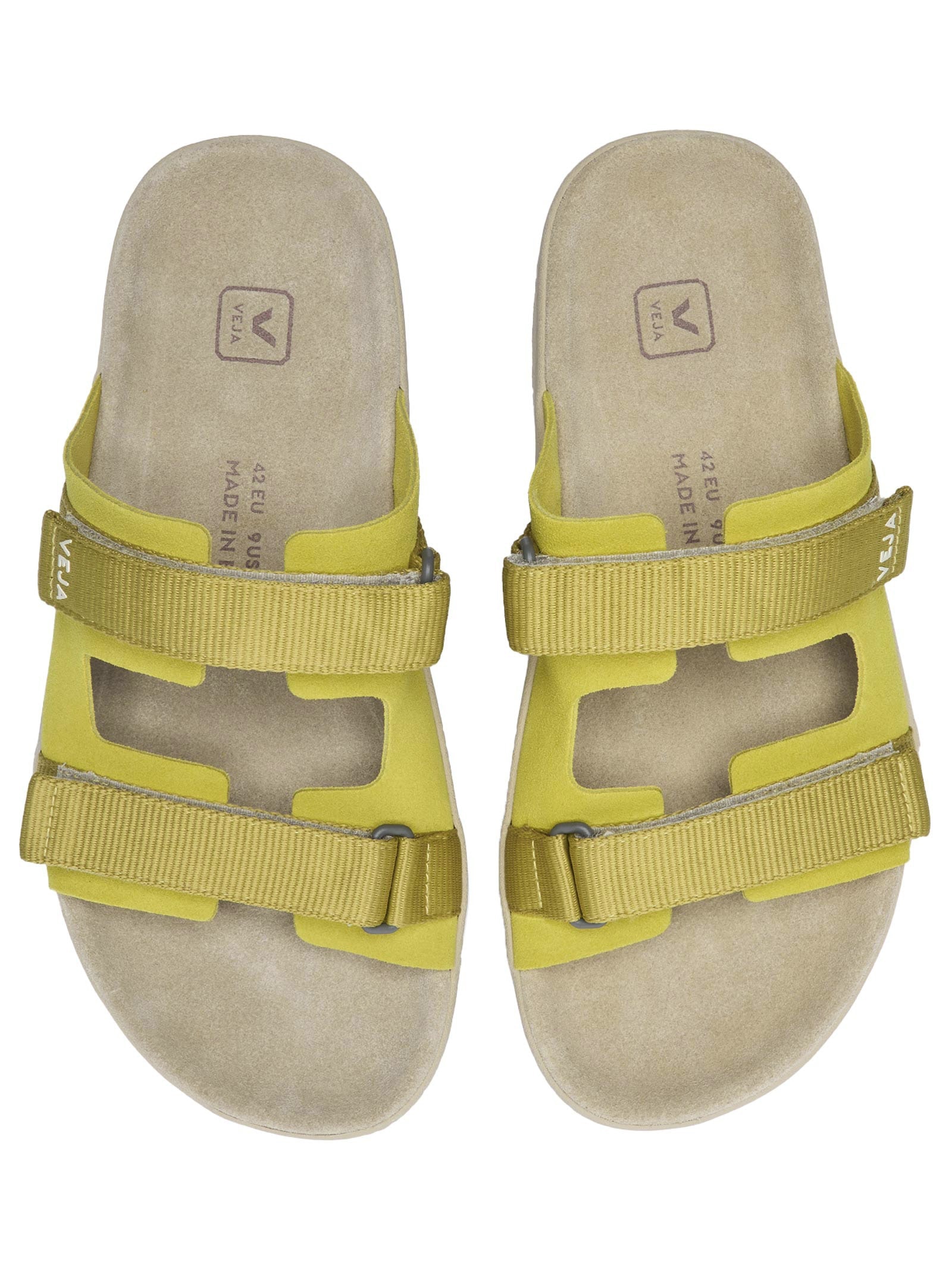 Sandália Unissex Papete Arpoador Suede Bege Veja