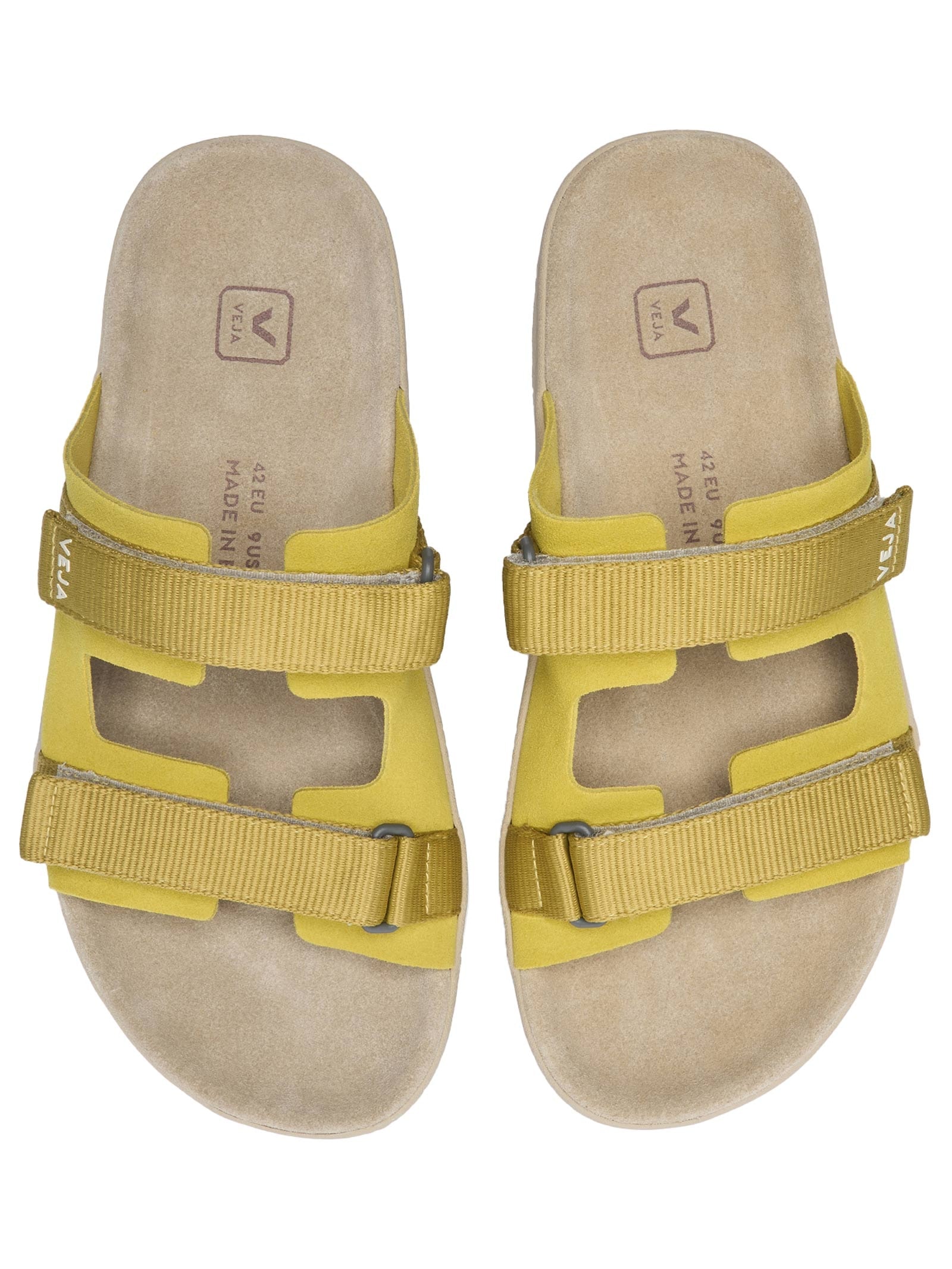 Sandália Unissex Papete Arpoador Suede Bege Veja