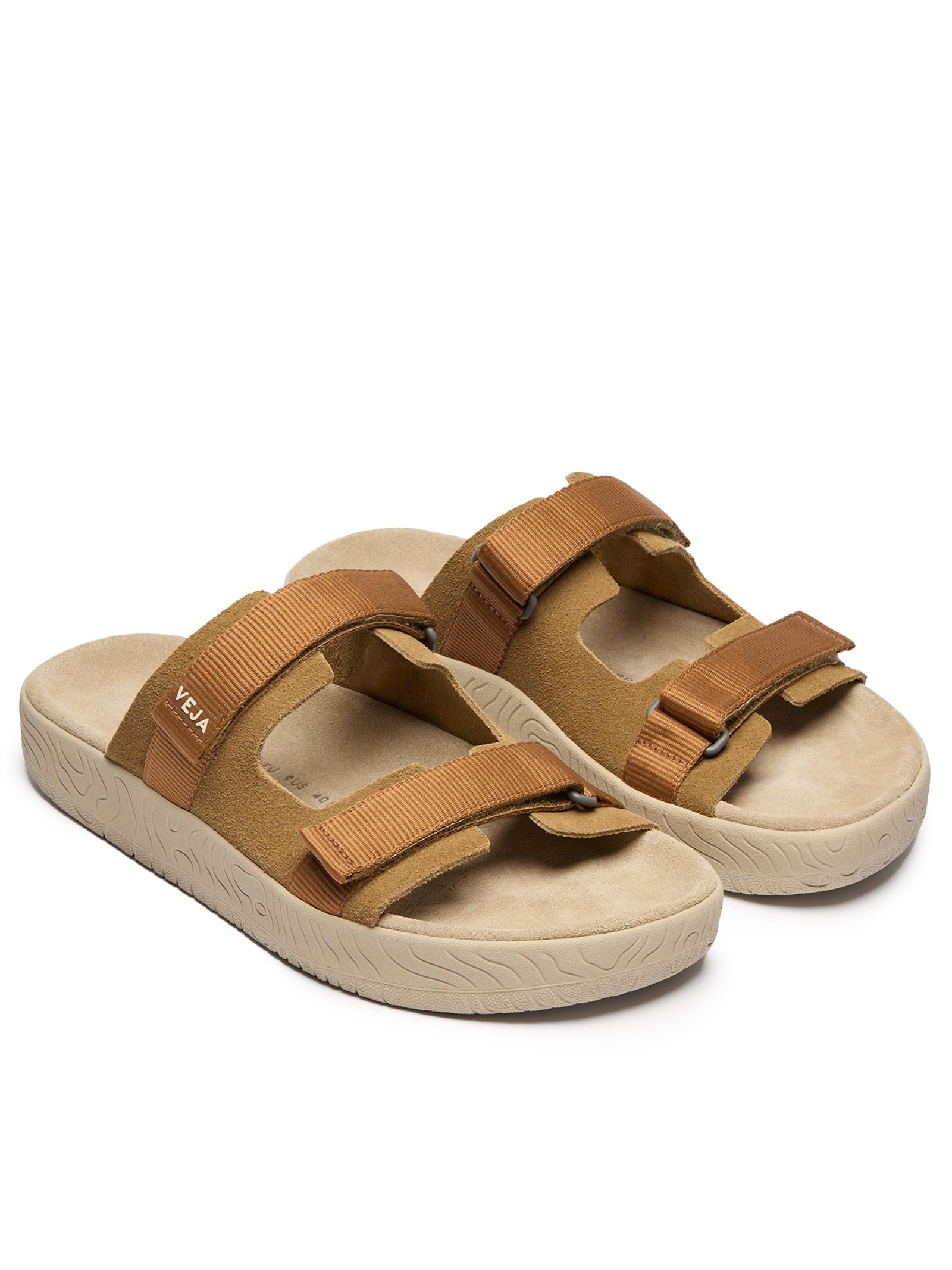 Sandália Unissex Papete Arpoador Suede Bege Veja