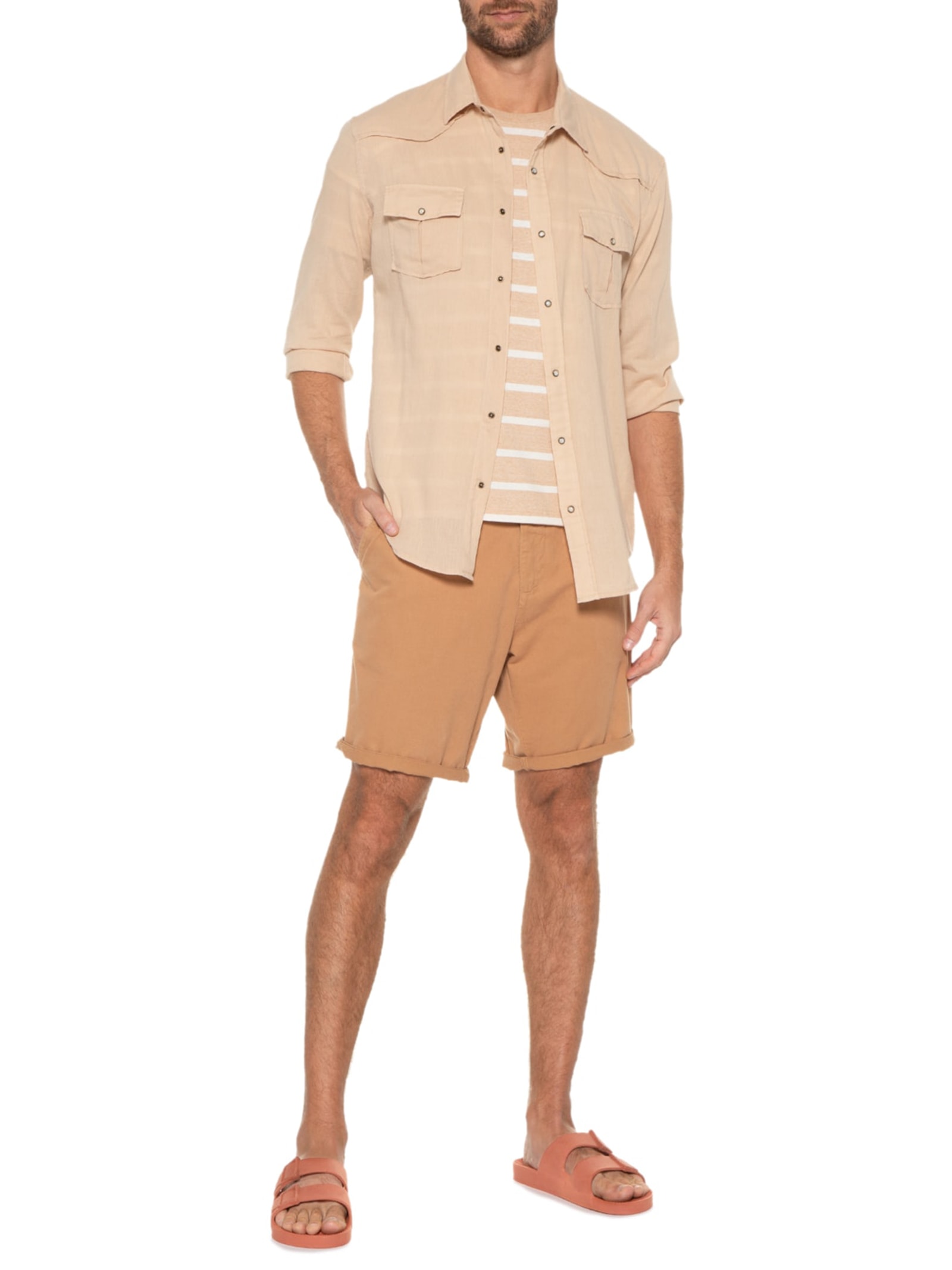 Sandália Unissex Tijolo Laranja Linus