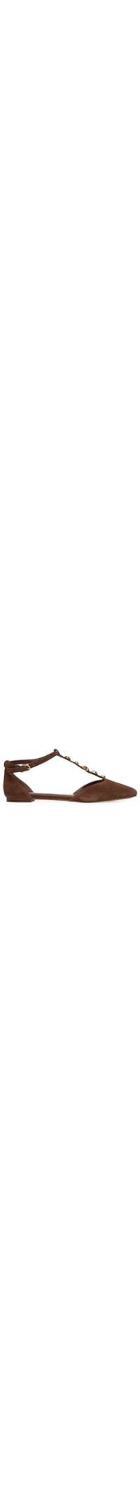 Sapatilha Bico Fino Suede - Marrom