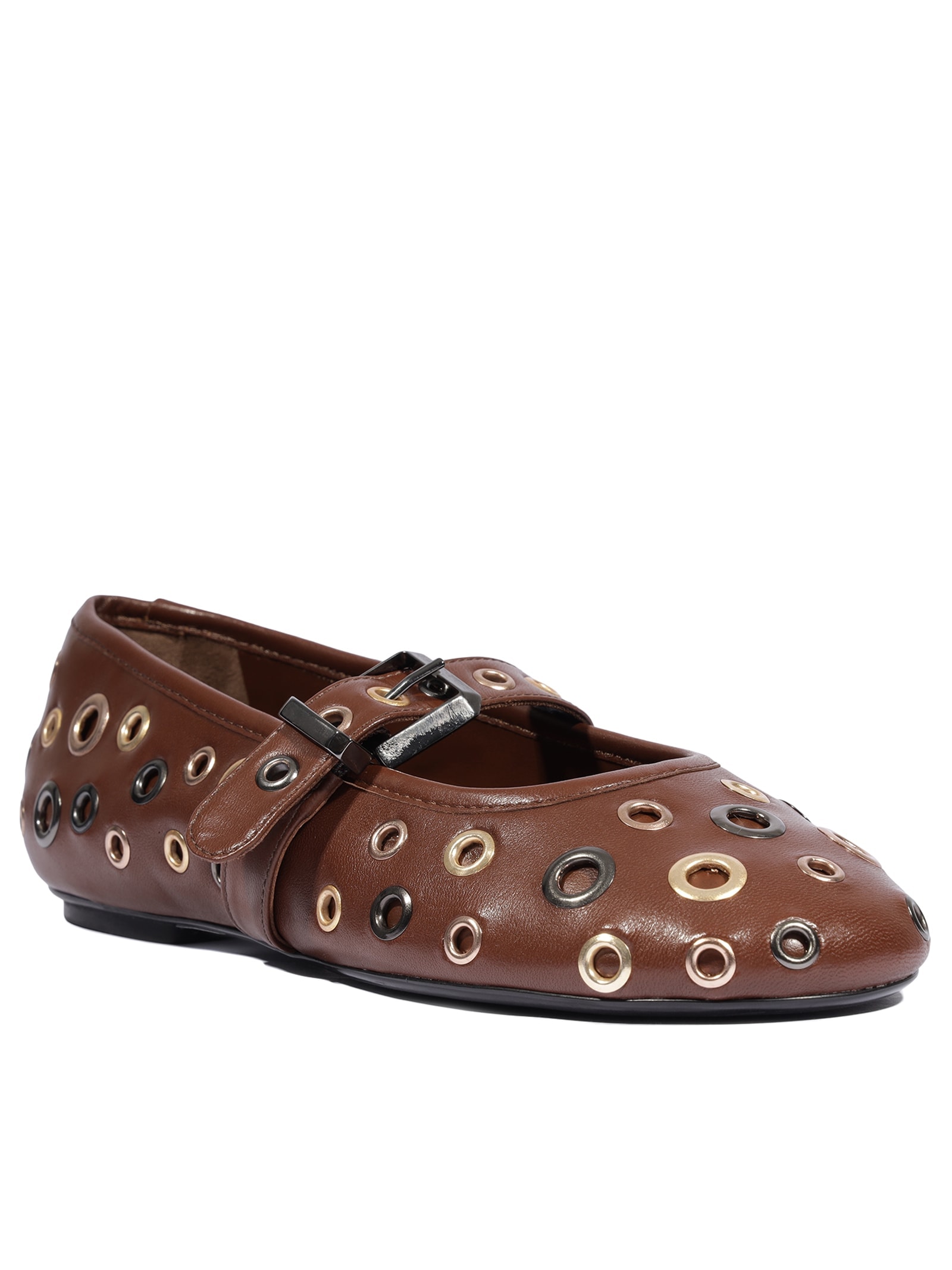 Sapatilha Bico Redondo Marrom Schutz