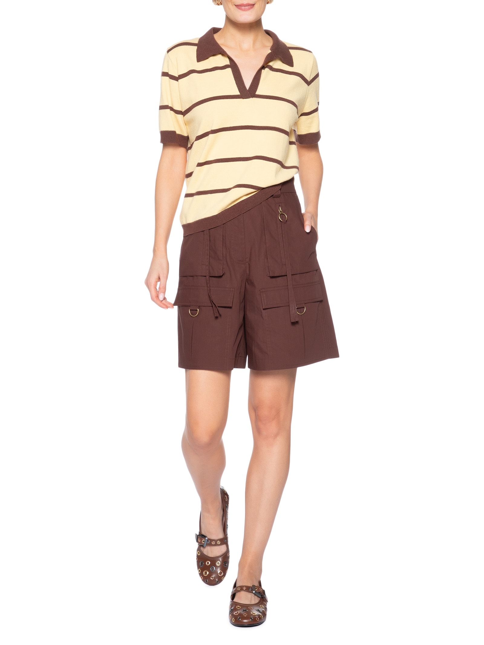 Sapatilha Bico Redondo Marrom Schutz