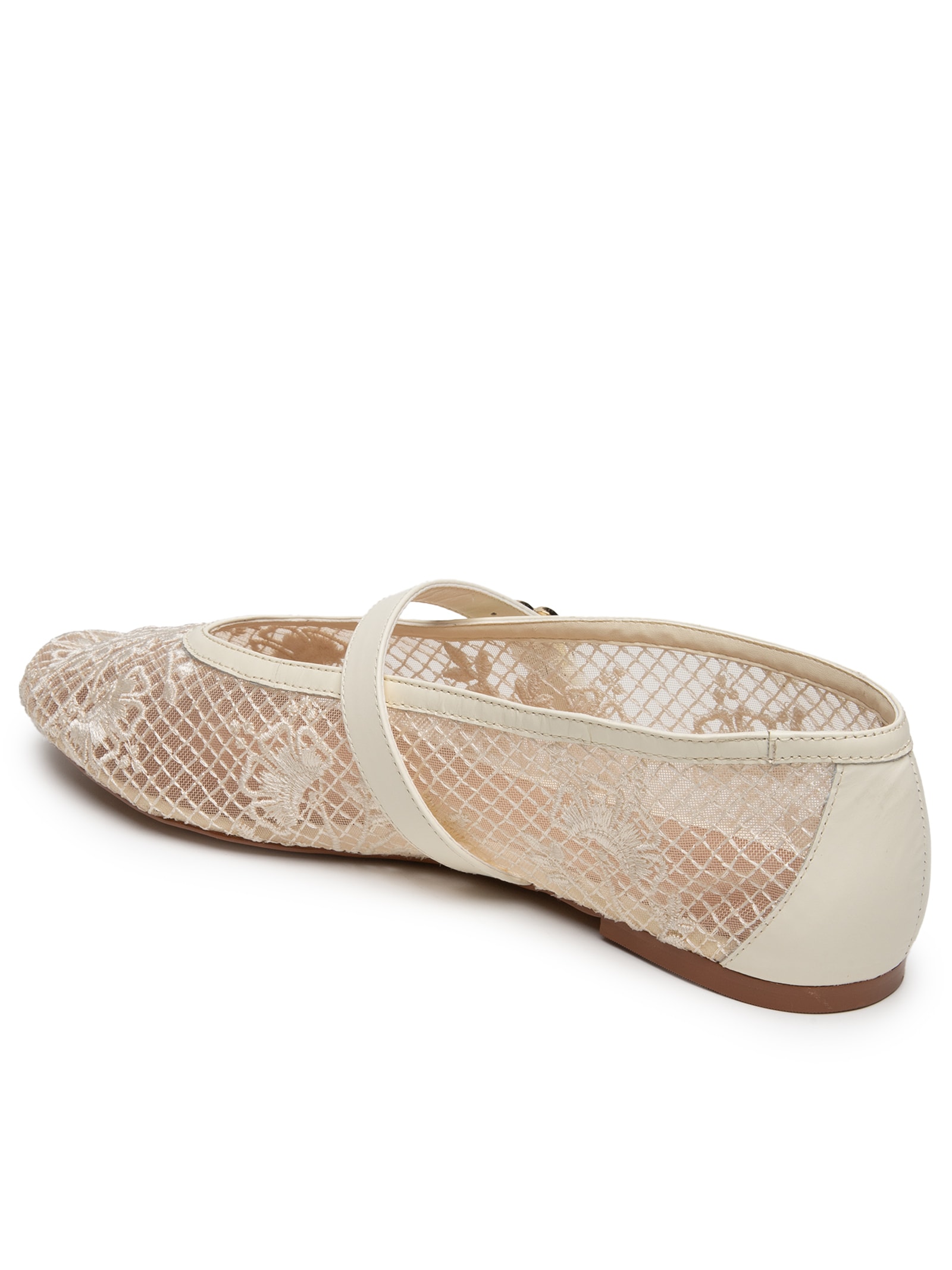 Sapatilha Bico Redondo Tela Off White Capodarte