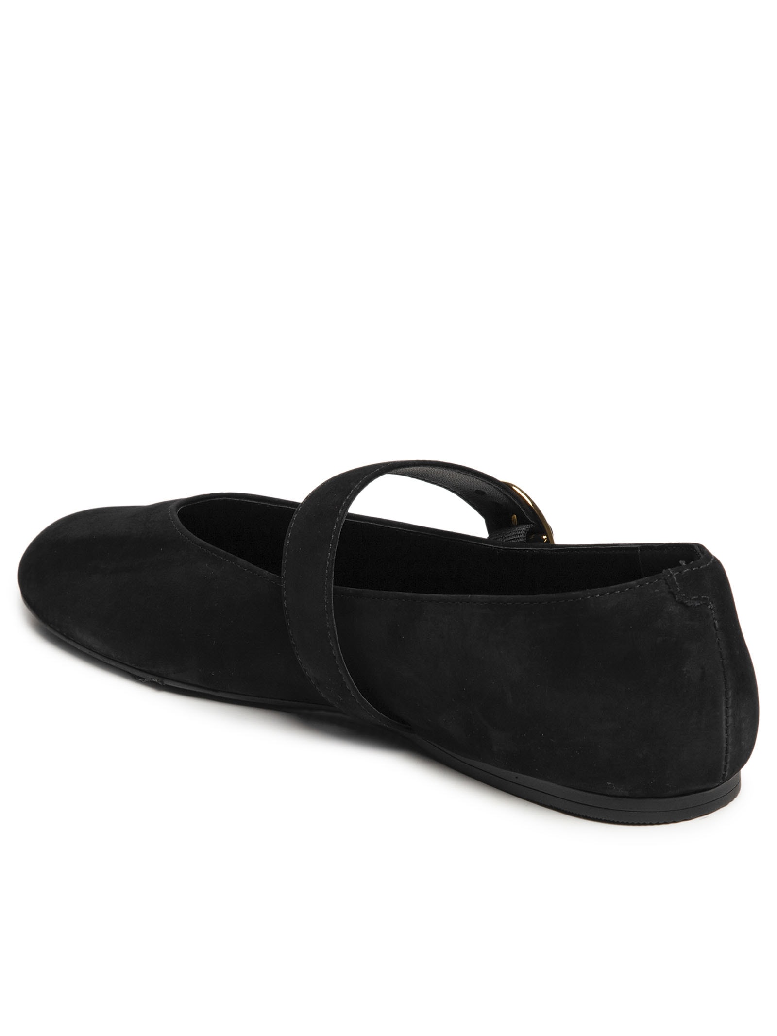 Sapatilha Camurça Fivela Oval Preto Arezzo