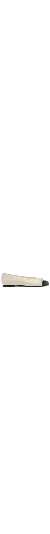 Sapatilha Couro Bico Redondo Lacinho Cap Toe - Branco