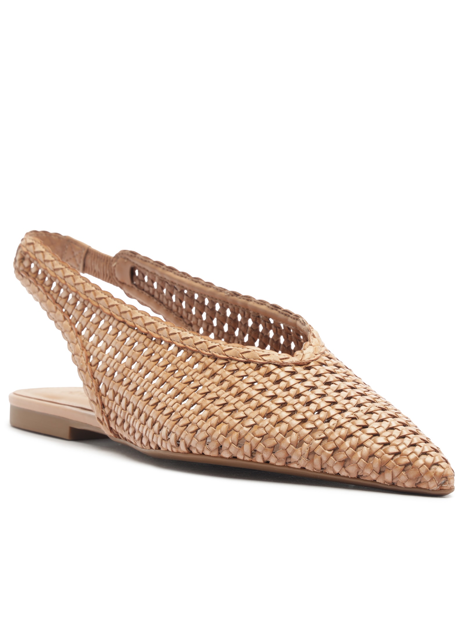 Sapatilha Feminina Bico Fino Bege Arezzo