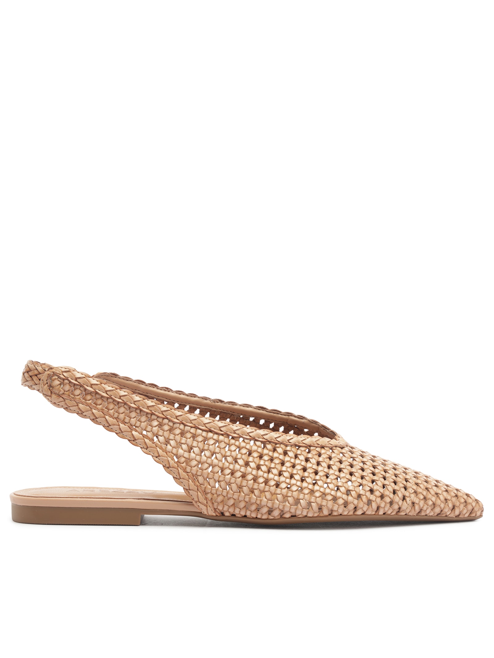 Sapatilha Feminina Bico Fino Bege Arezzo