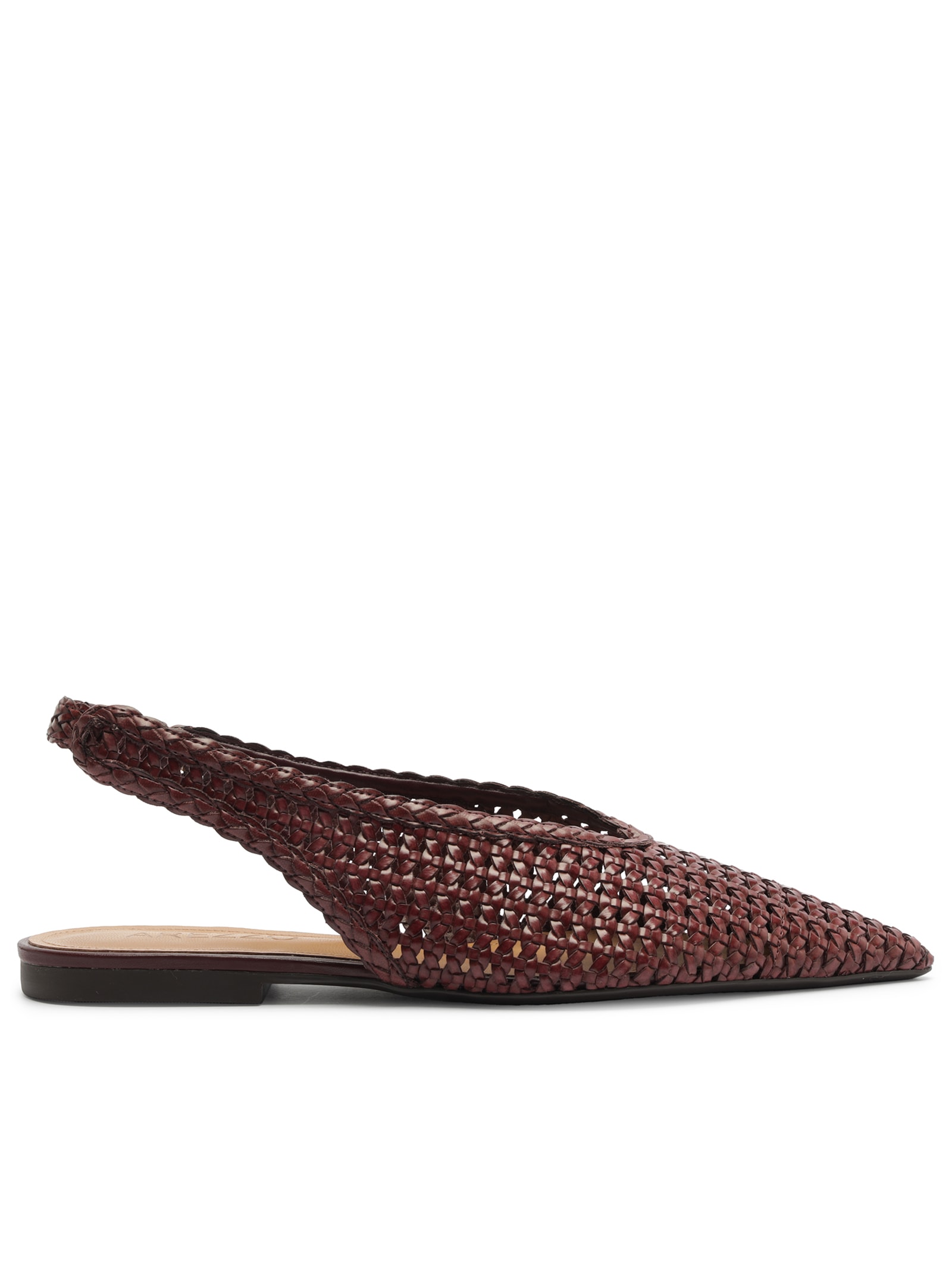 Sapatilha Feminina Bico Fino Marrom Arezzo