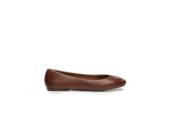 Sapatilha Feminina Bico Redondo Atanado Cru – Marrom