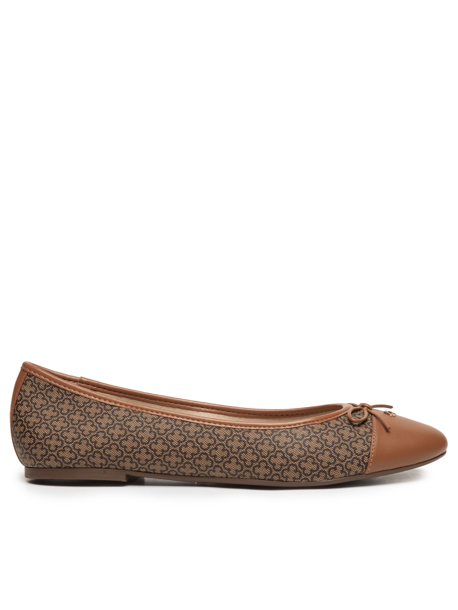 Sapatilha Feminina Bico Redondo S. Monogram / S. Finire – Marrom Capodarte