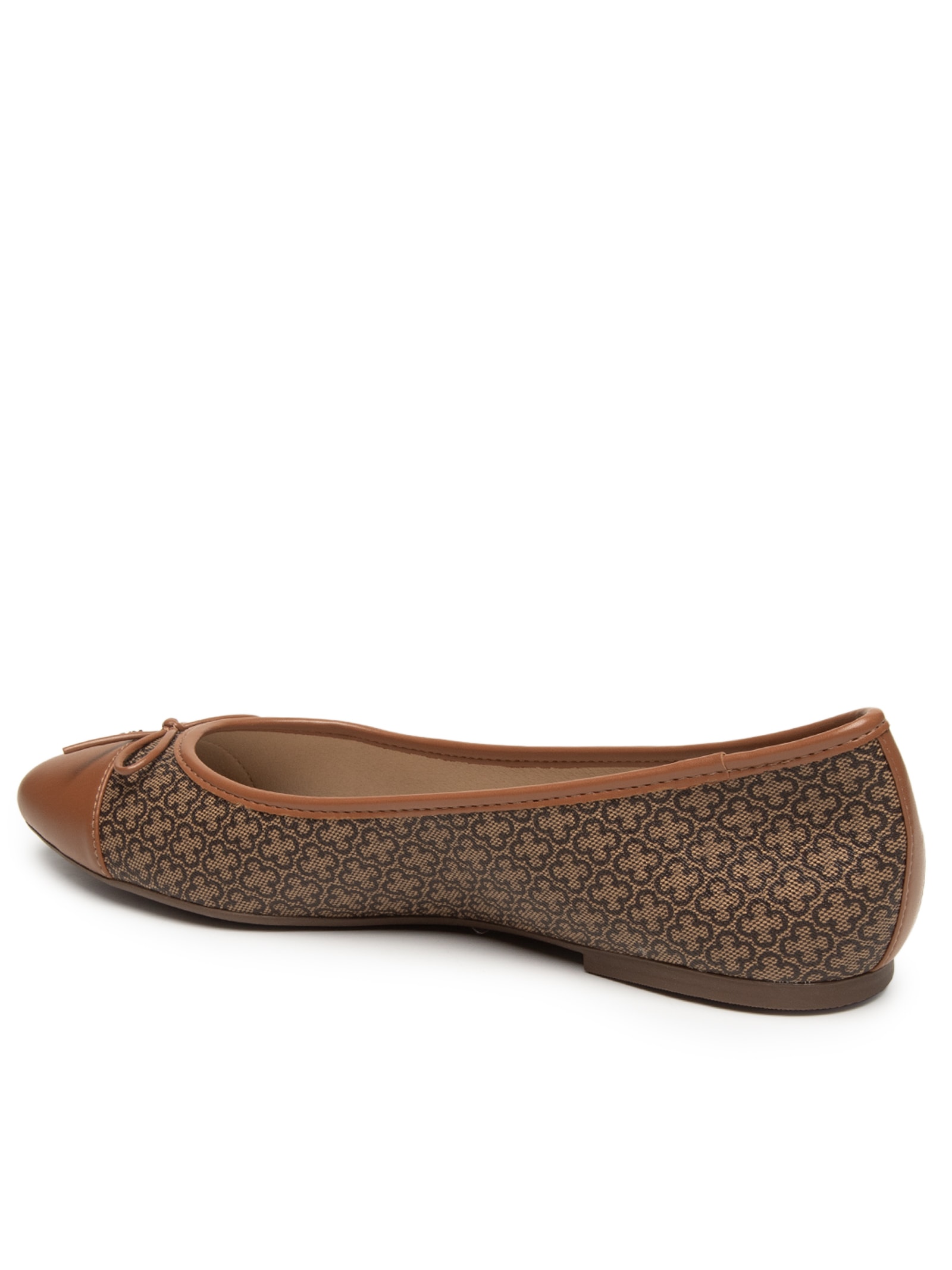 Sapatilha Feminina Bico Redondo S. Monogram / S. Finire – Marrom Capodarte