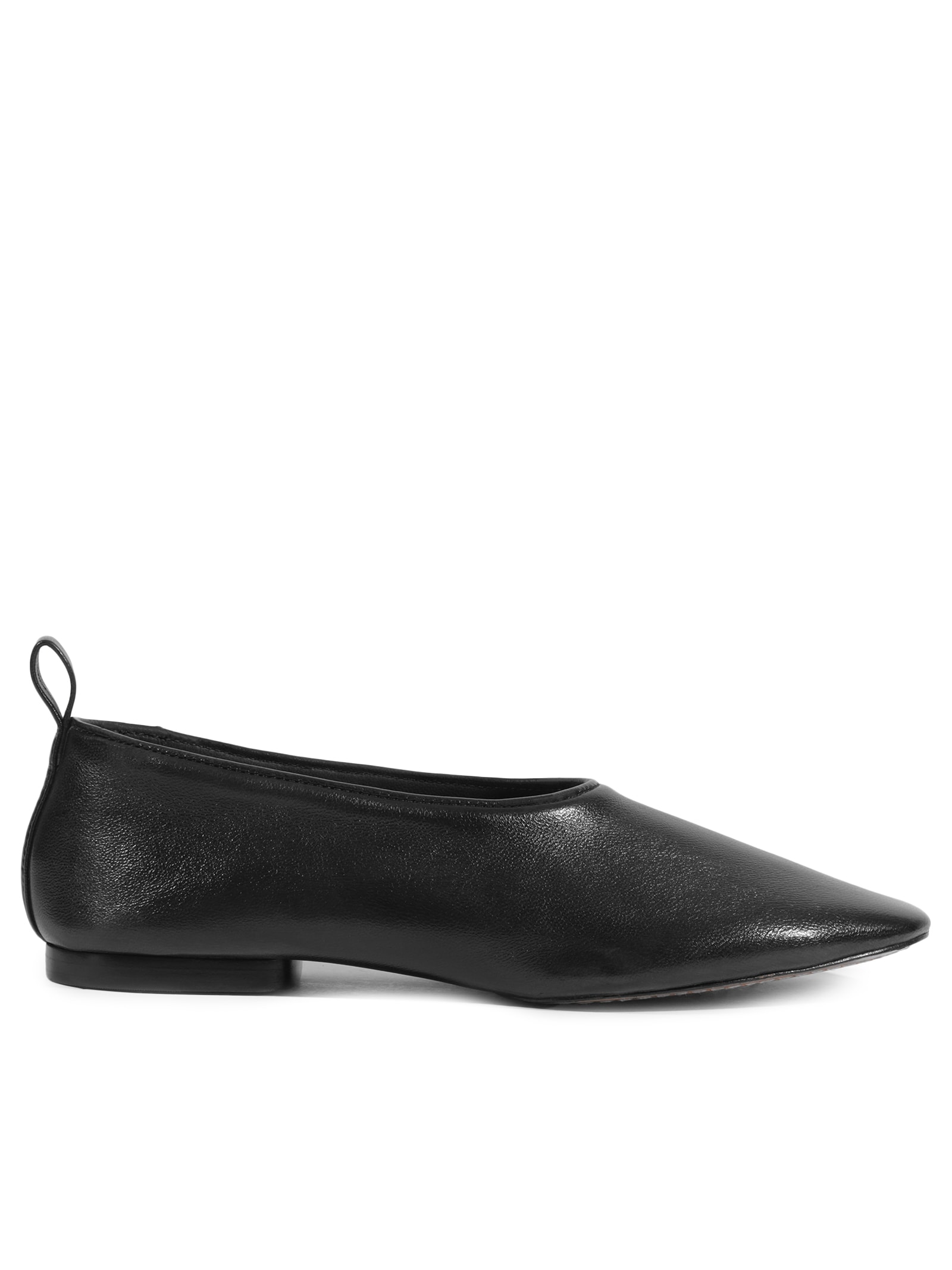 Sapatilha Feminina Hadley Bico Redondo Couro Preto Schutz