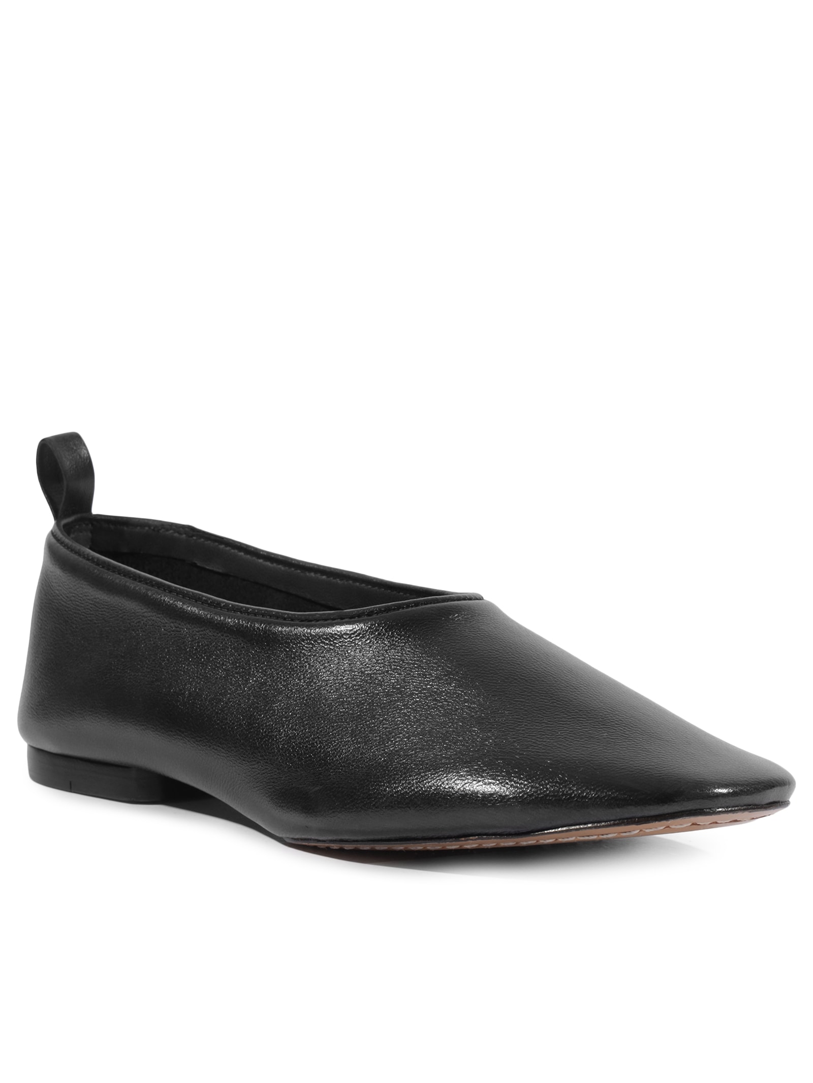 Sapatilha Feminina Hadley Bico Redondo Couro Preto Schutz