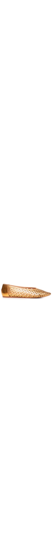 Sapatilha Feminina Metal Leather - Dourado